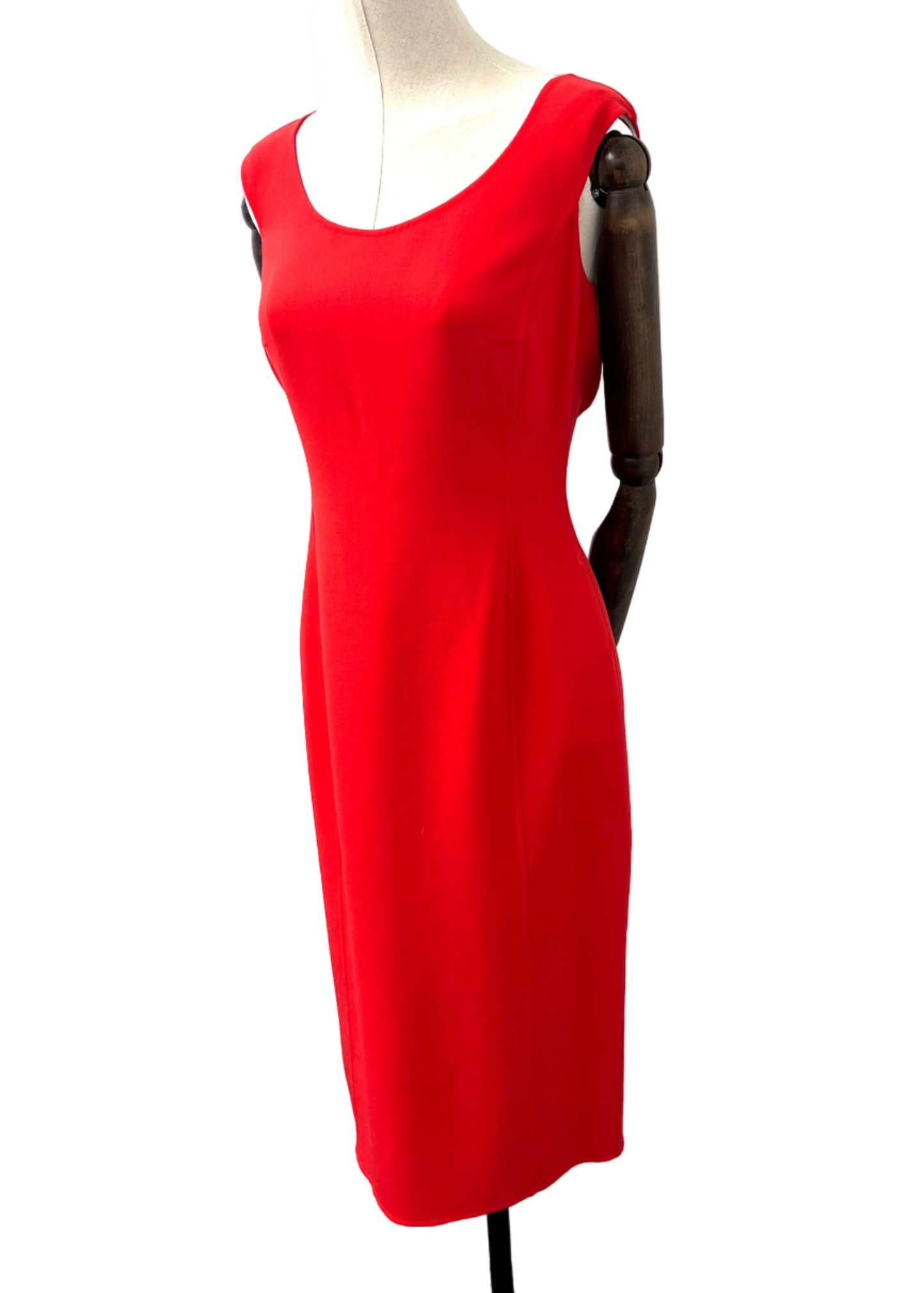 Michael Kors - Red Scoop Neck Tank Dress