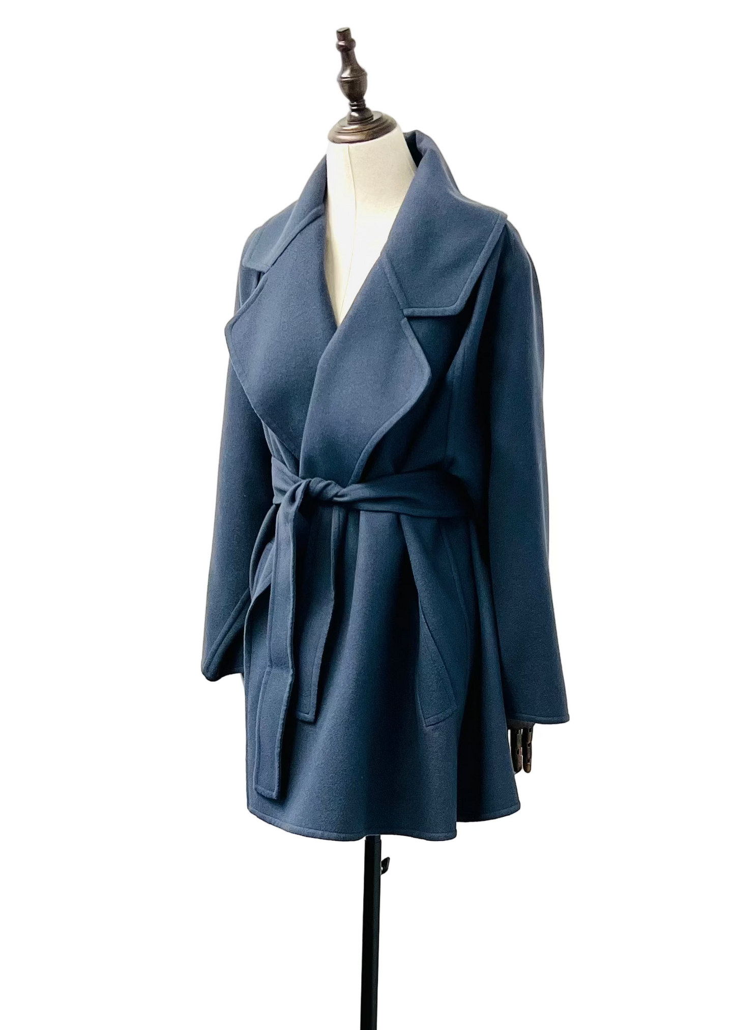 Salvatore Ferragamo - Shawl Collar Belted Wool Car Coat