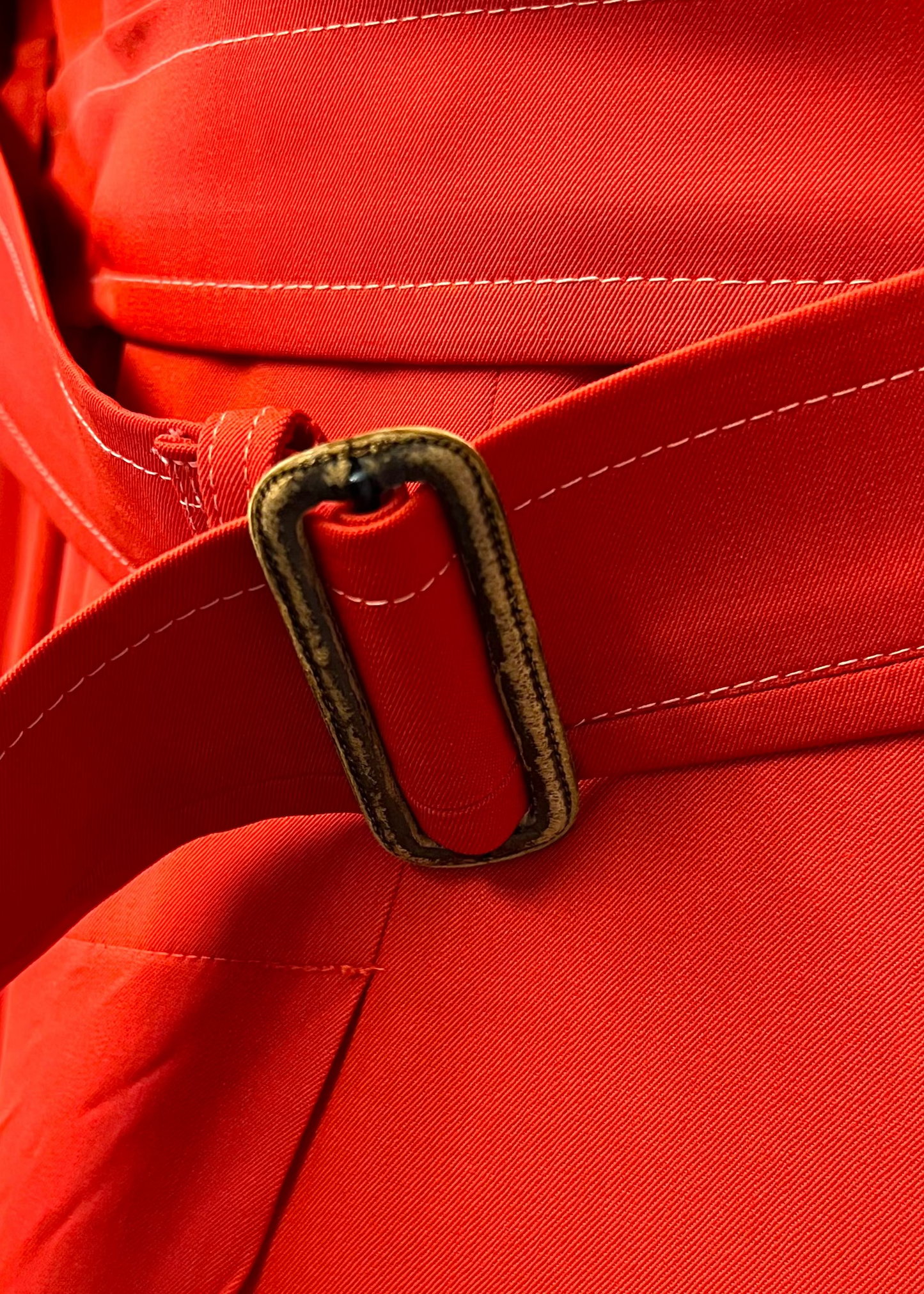 Burberrys - Red Wool Trench Coat