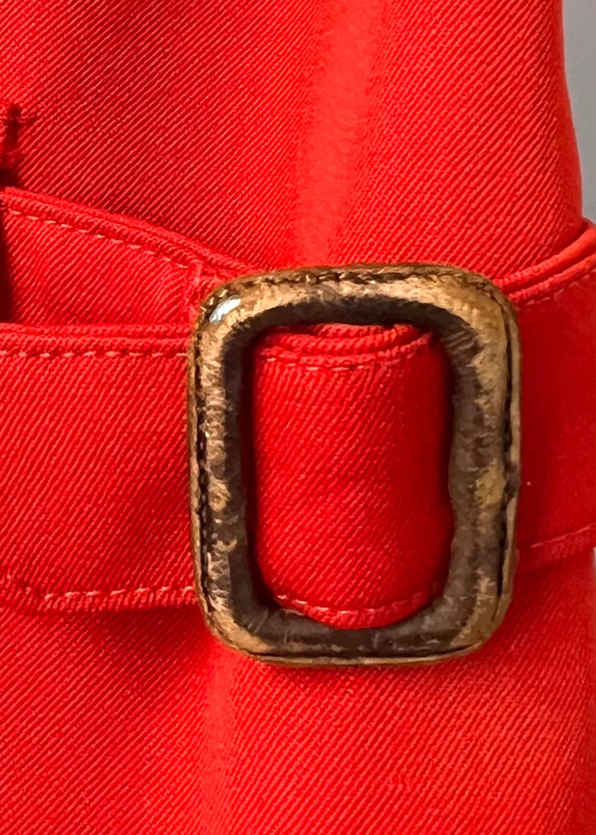 Burberrys - Red Wool Trench Coat