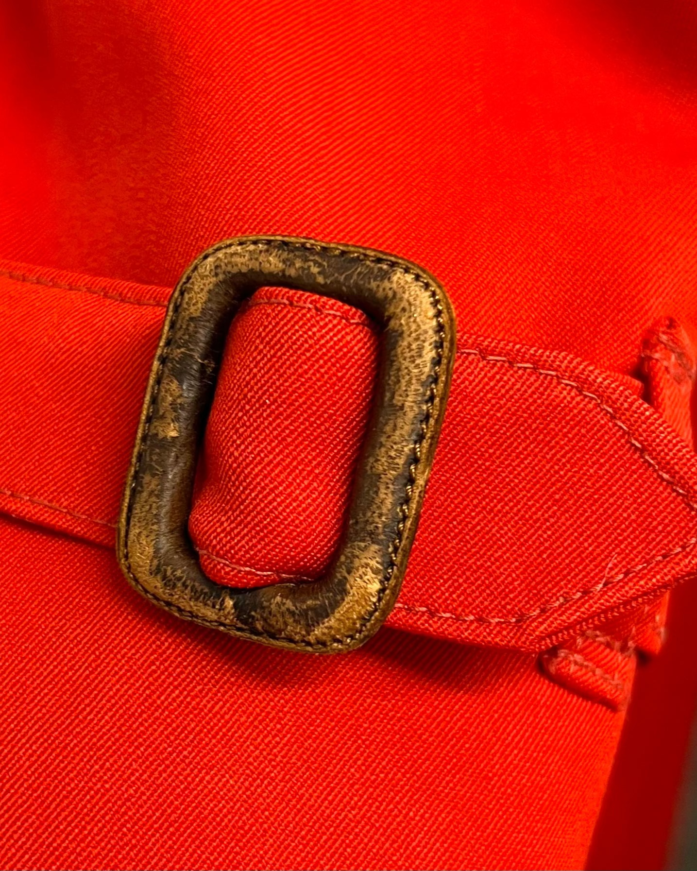Burberrys - Red Wool Trench Coat
