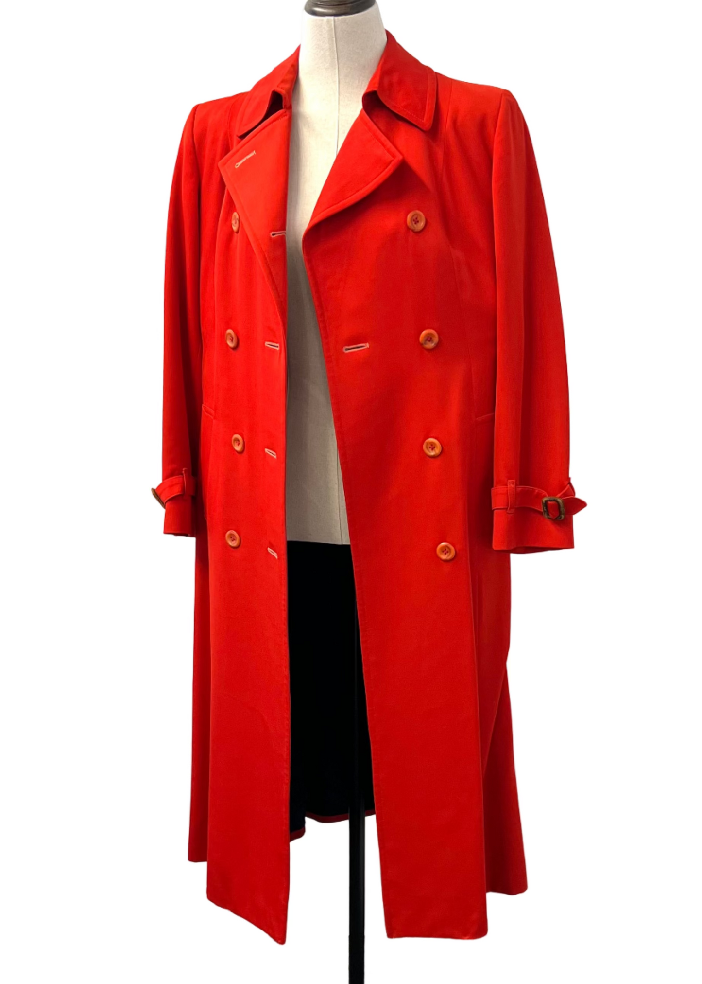 Burberrys - Red Wool Trench Coat