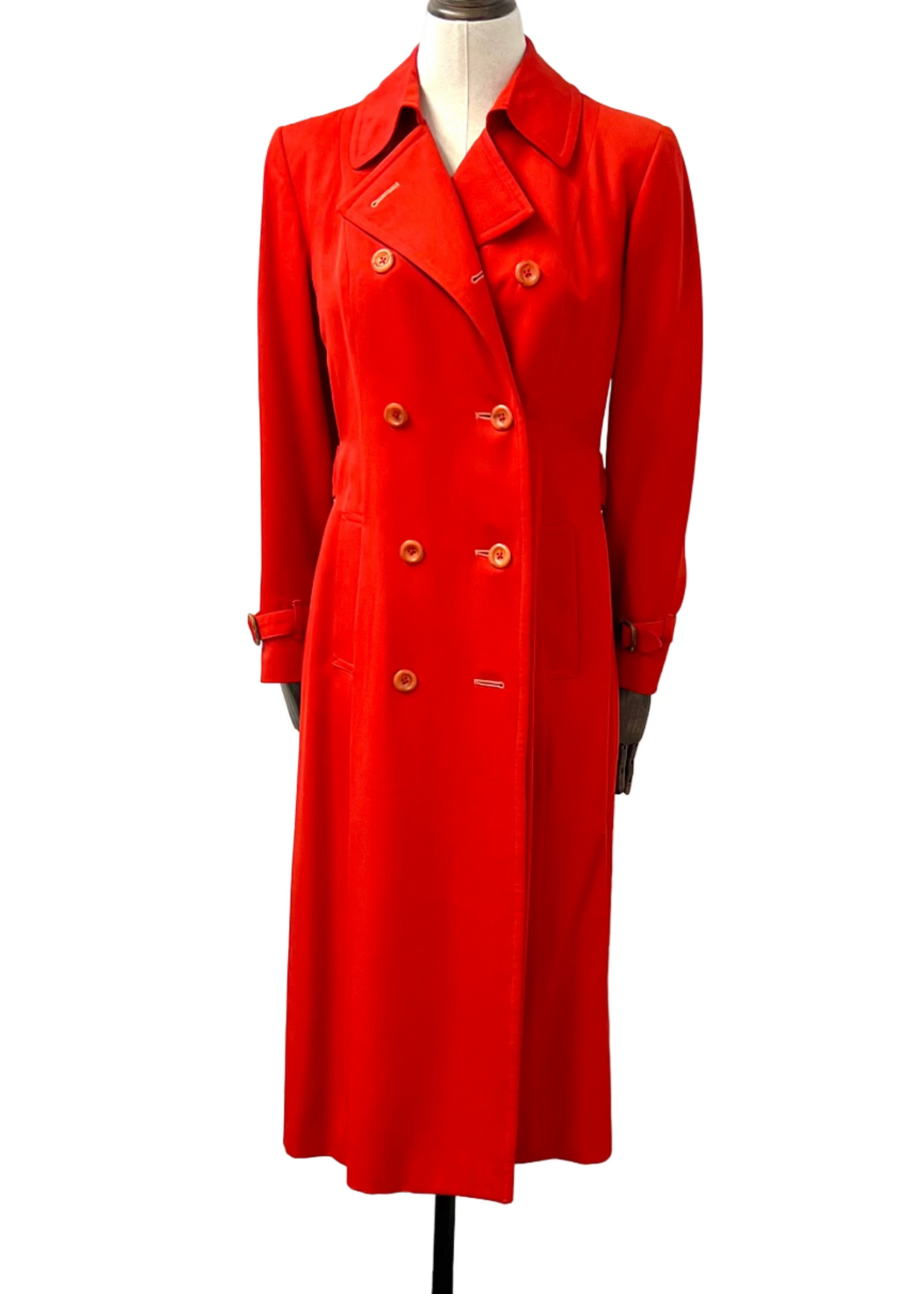 Burberrys - Red Wool Trench Coat