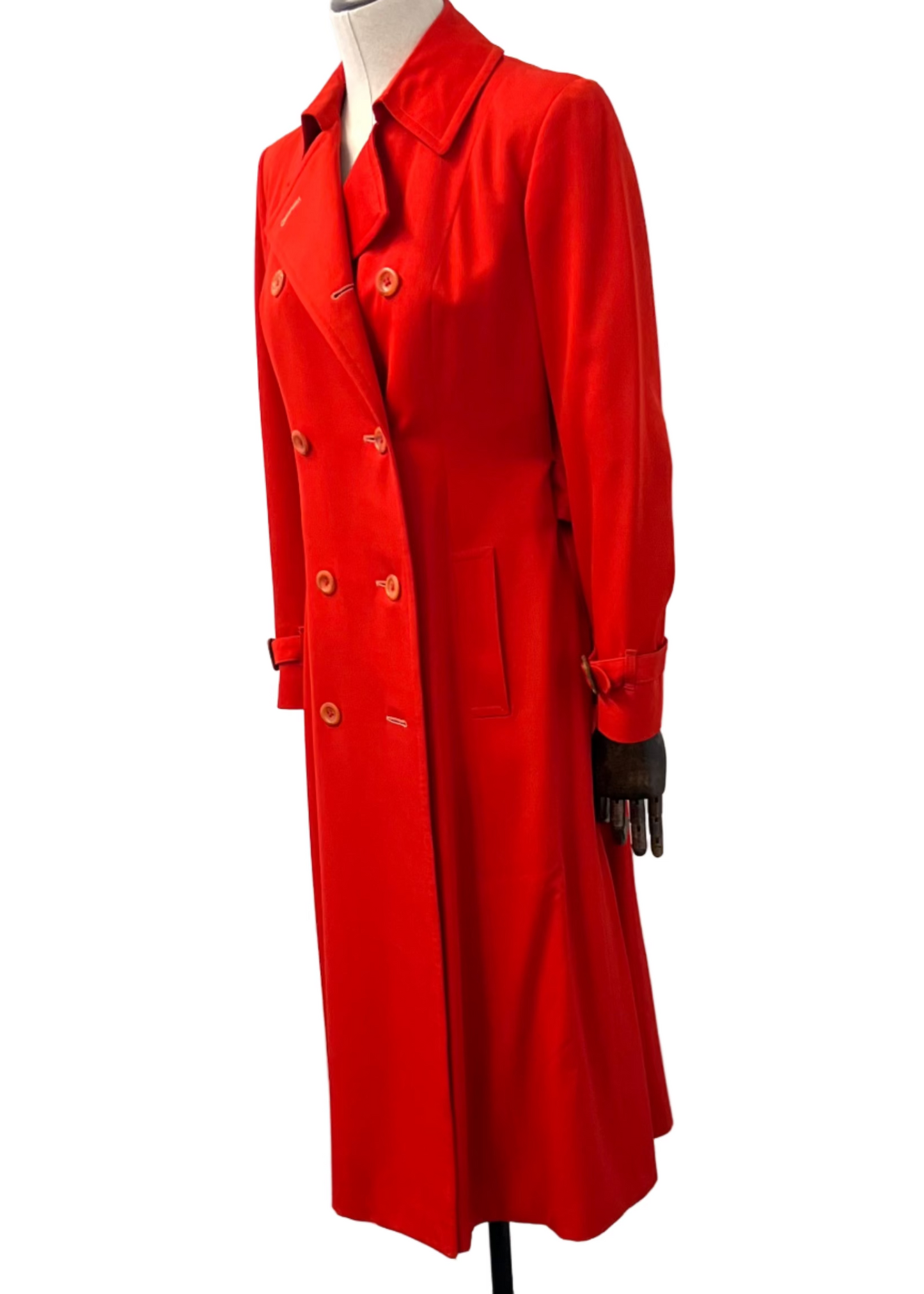 Burberrys - Red Wool Trench Coat