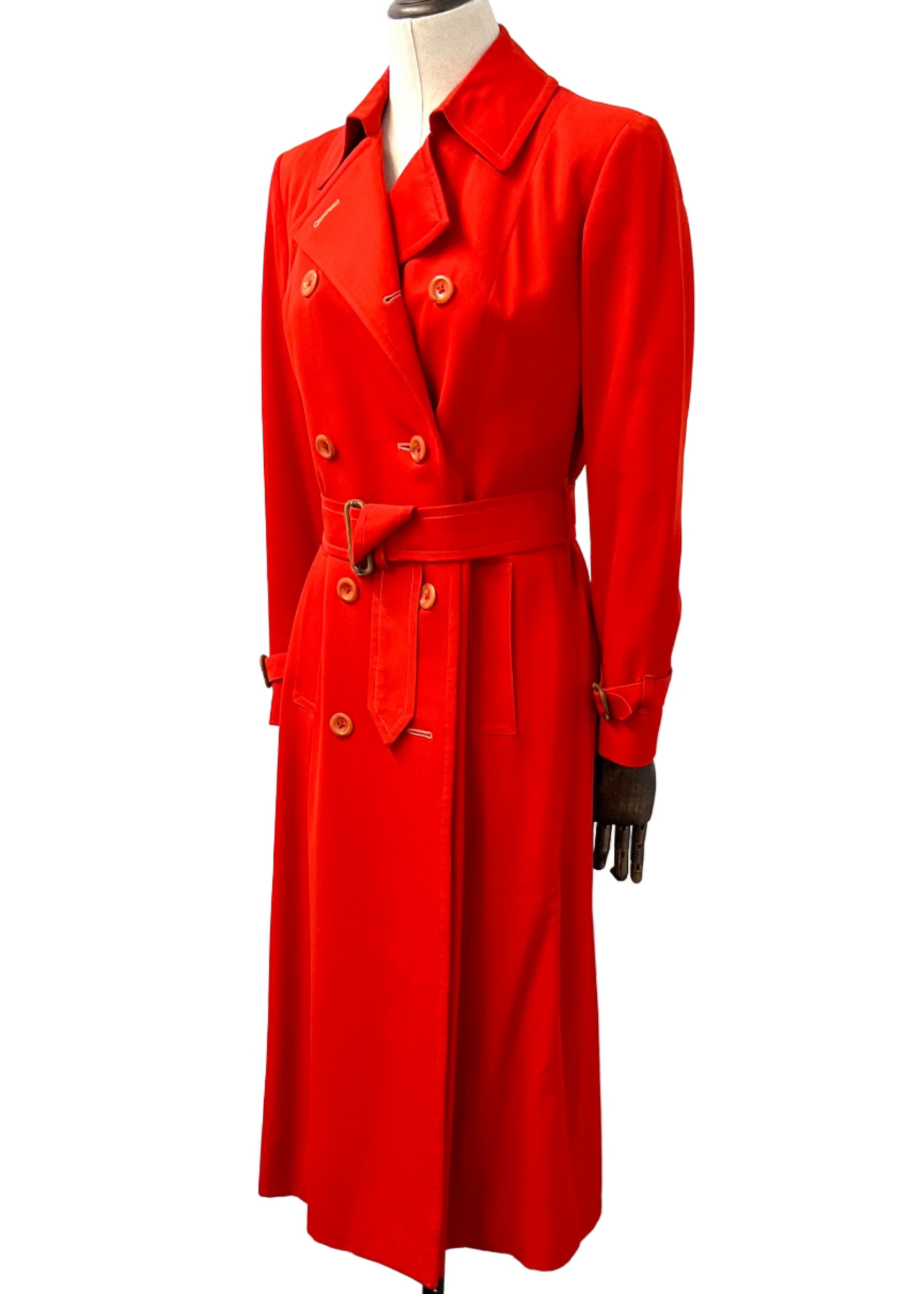 Burberrys - Red Wool Trench Coat