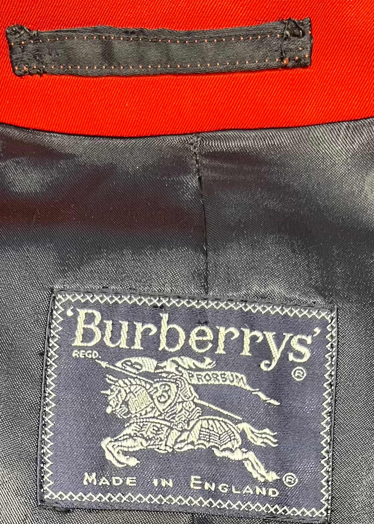 Burberrys - Red Wool Trench Coat