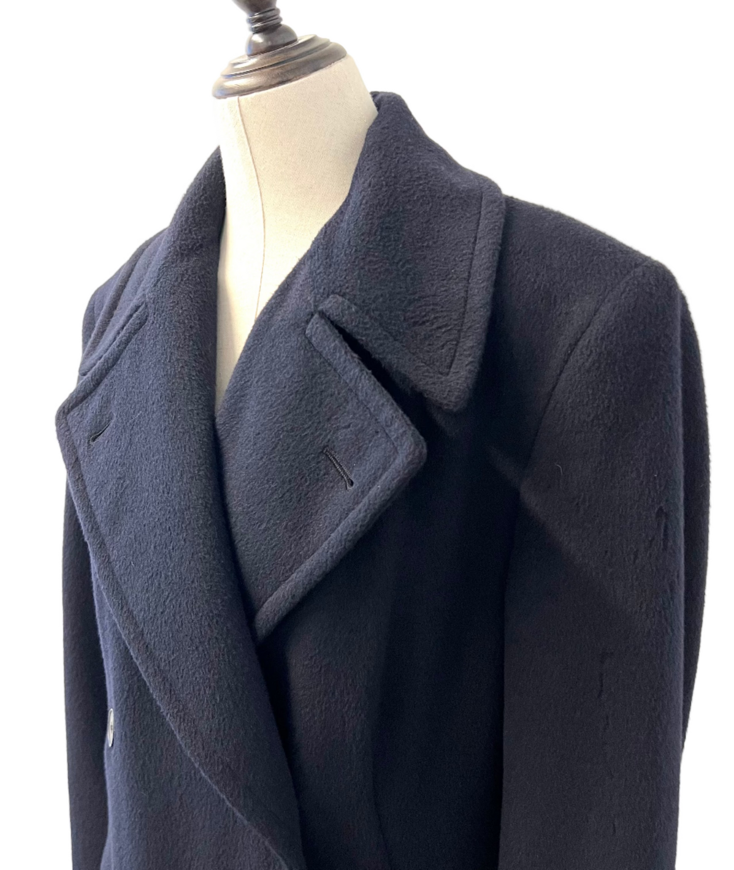 Calvin Klein Collection - Full Length Navy Peacoat