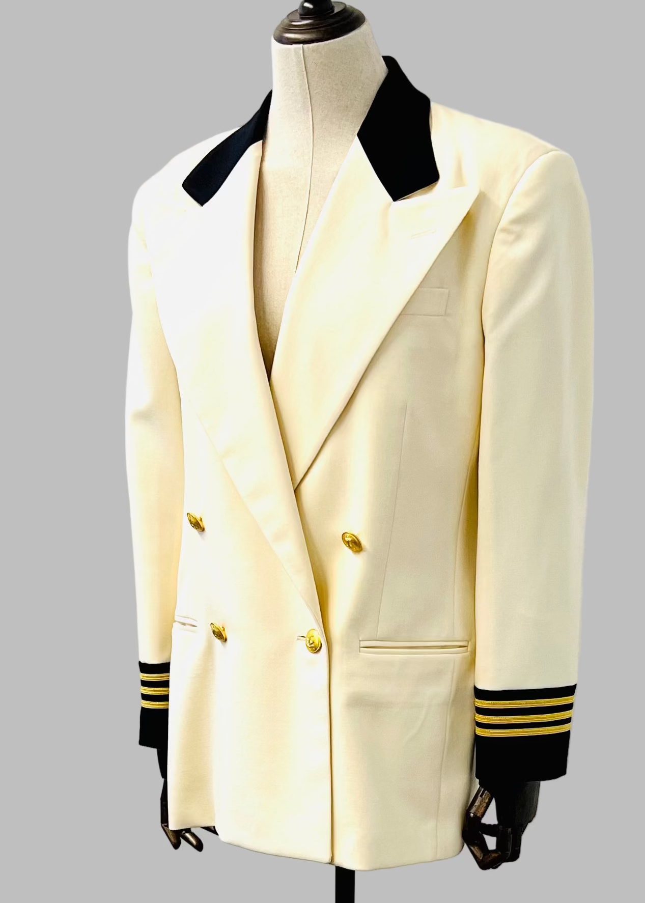 Ralph Lauren - Cream and Black Captain's Blazer