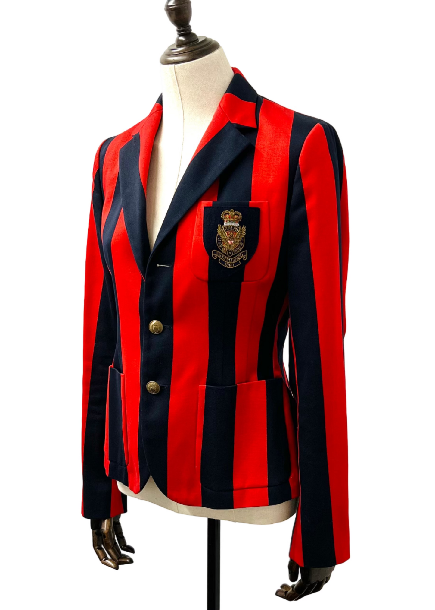Ralph Lauren - Red and Navy Striped Blazer