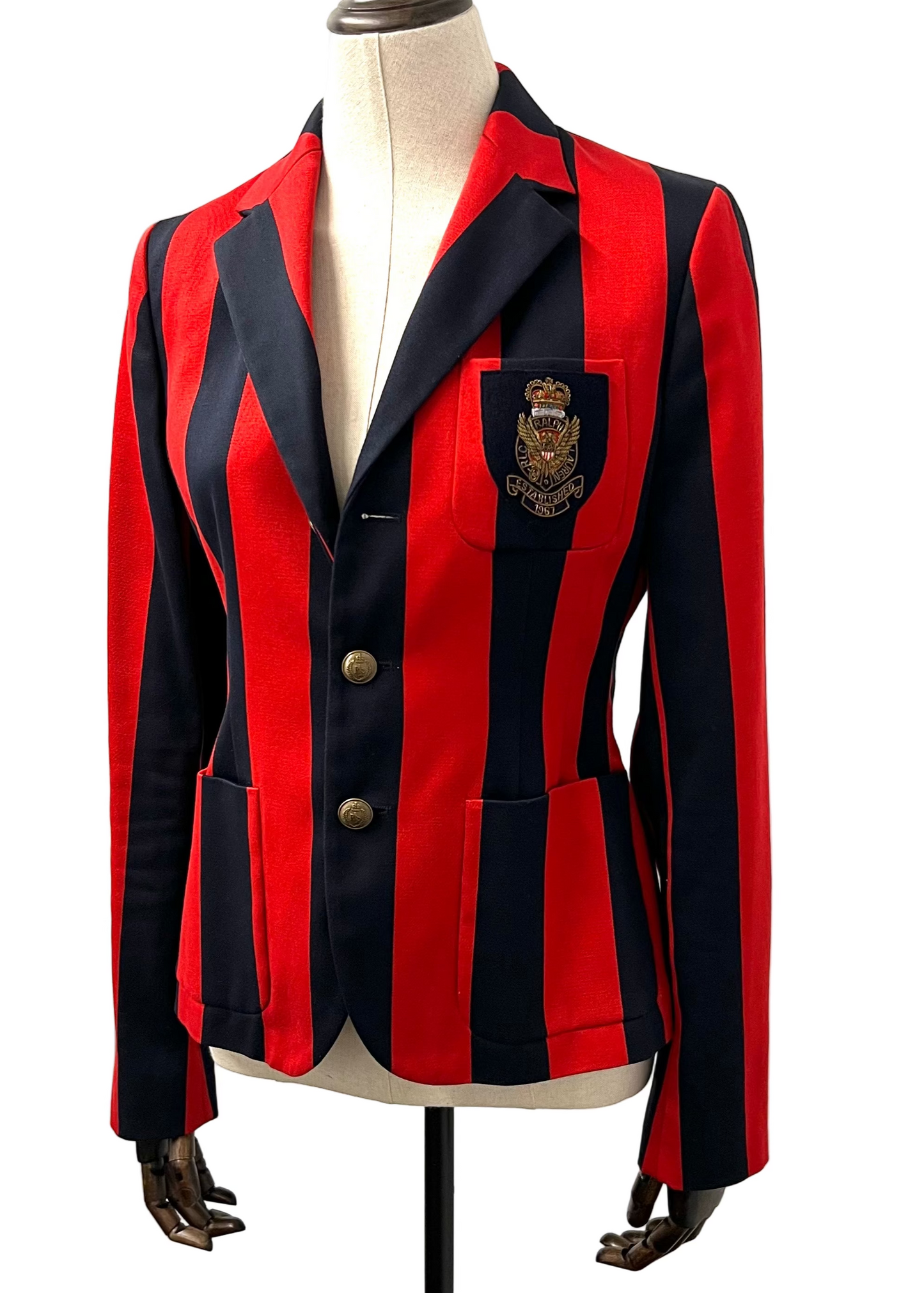 Ralph Lauren - Red and Navy Striped Blazer