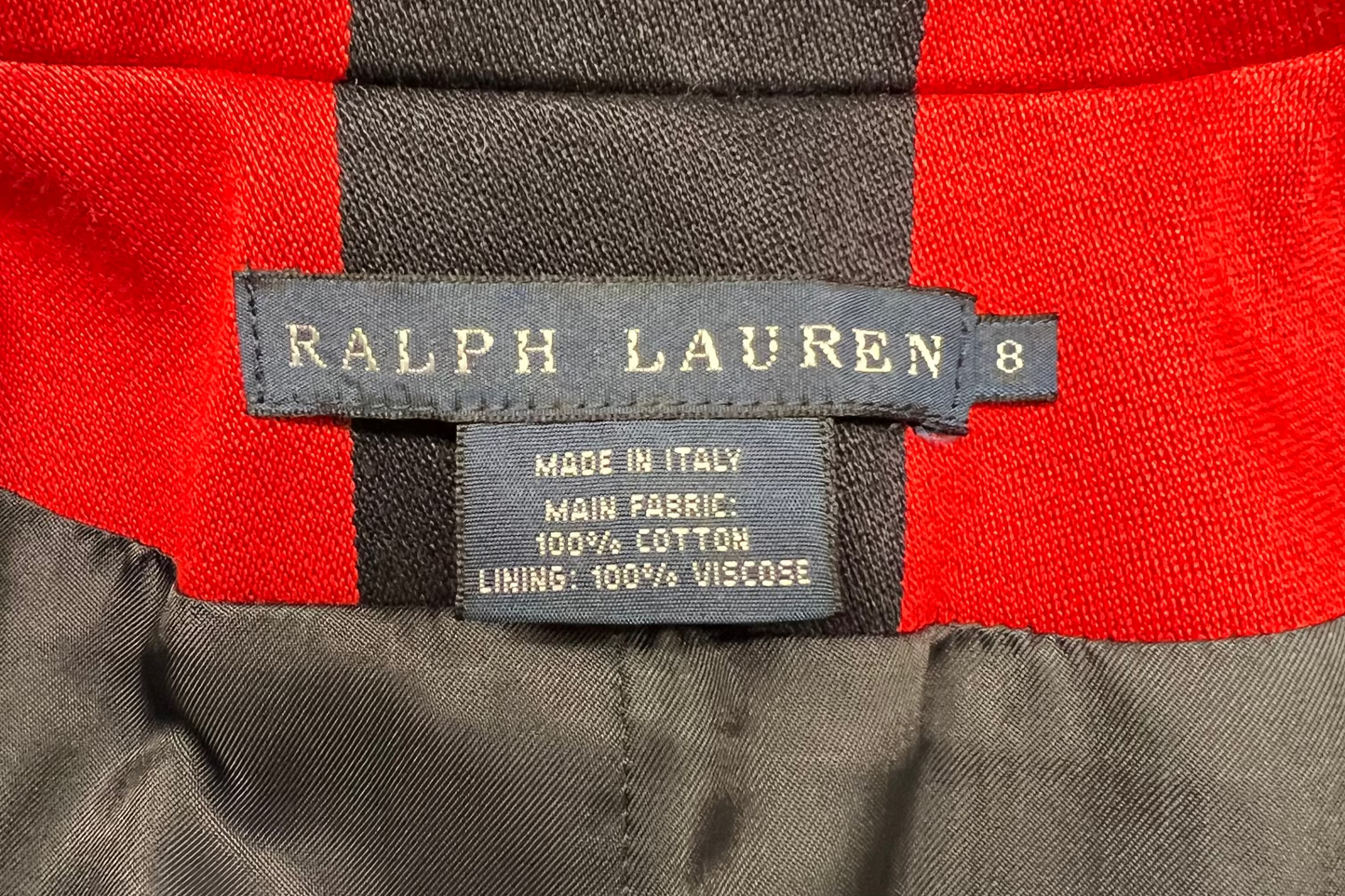Ralph Lauren - Red and Navy Striped Blazer