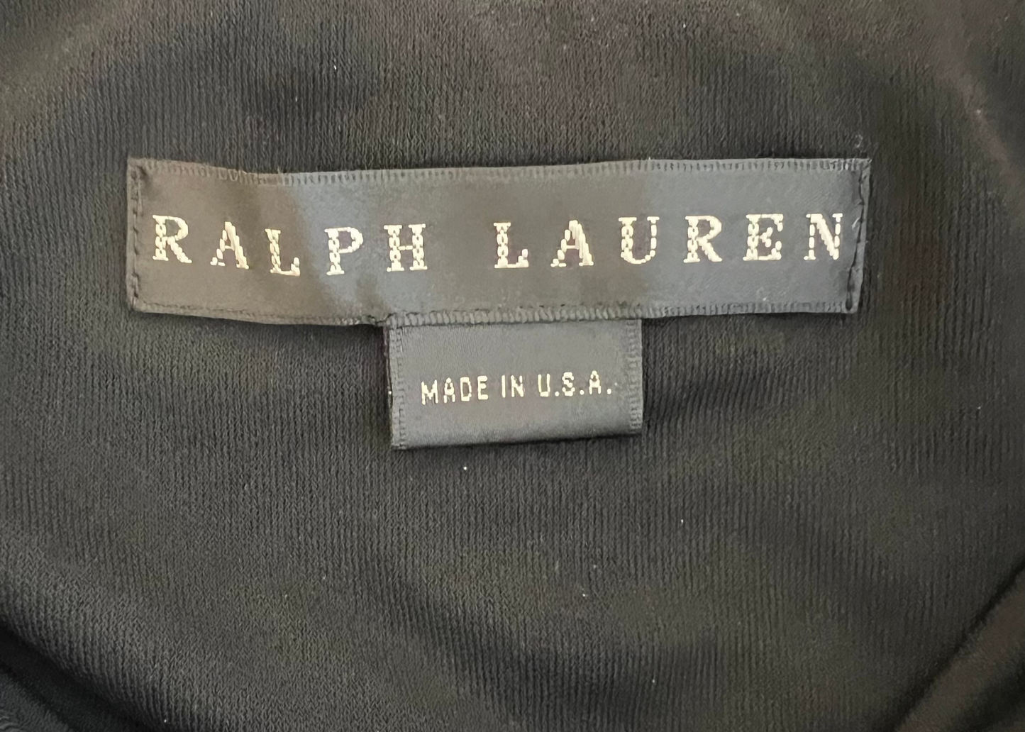 Ralph Lauren Collection Black Label - Black Crepe with Tortise Shell Choker Dress