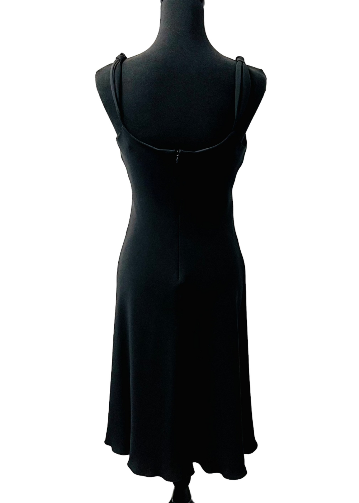 Armani Collezioni - Black wrap strap dress