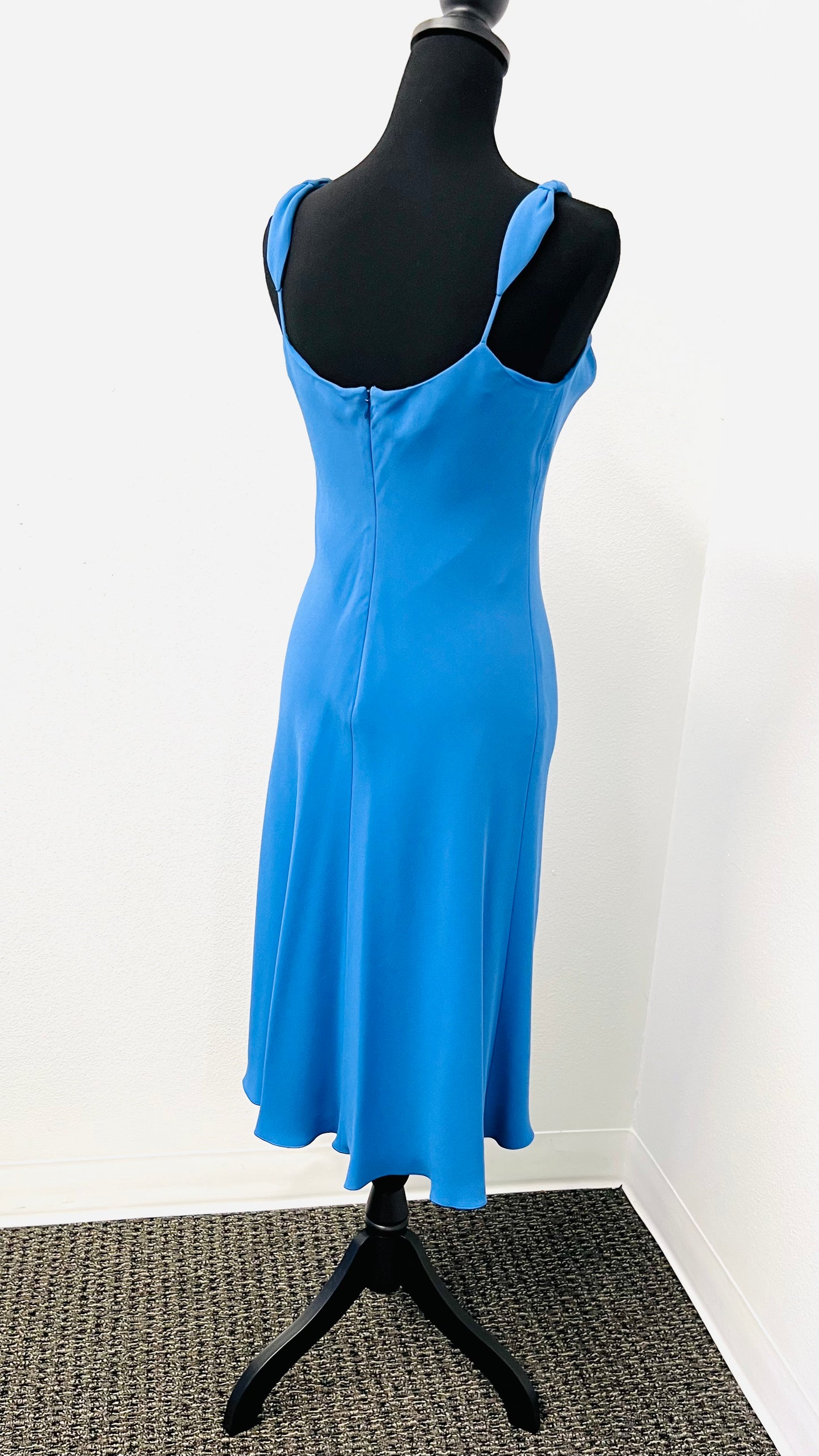 Armani Collezioni - Blue wrap strap dress