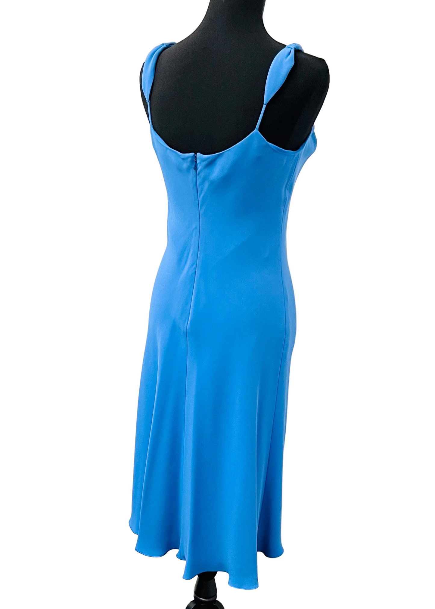Armani Collezioni - Blue wrap strap dress