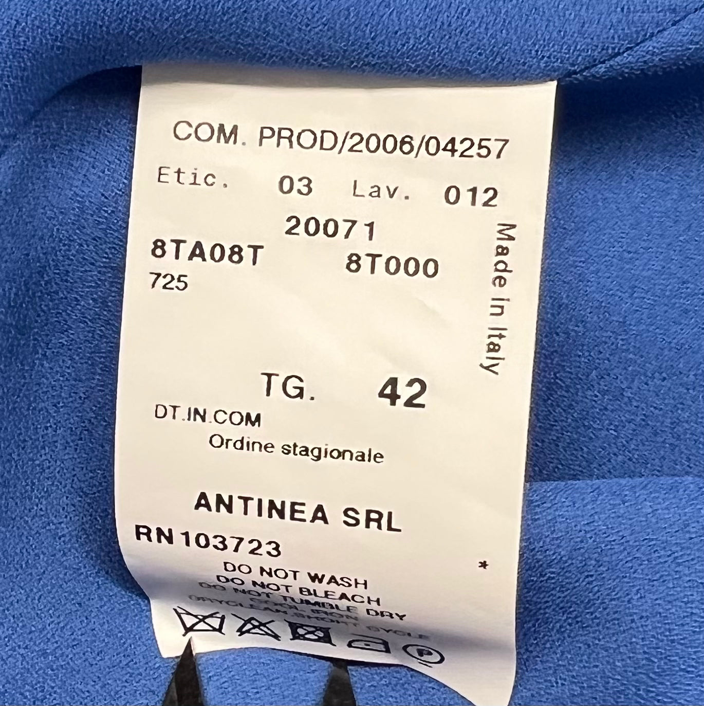 Armani Collezioni - Blue wrap strap dress