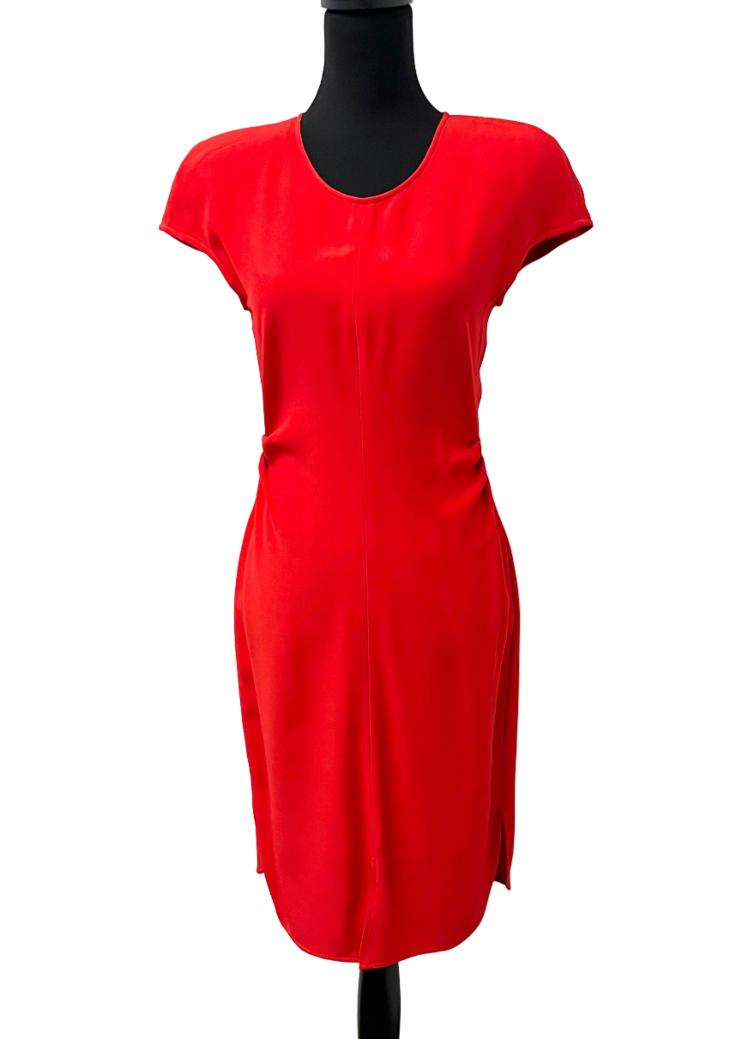 Armani Collezioni - Red Gathered Sides dress
