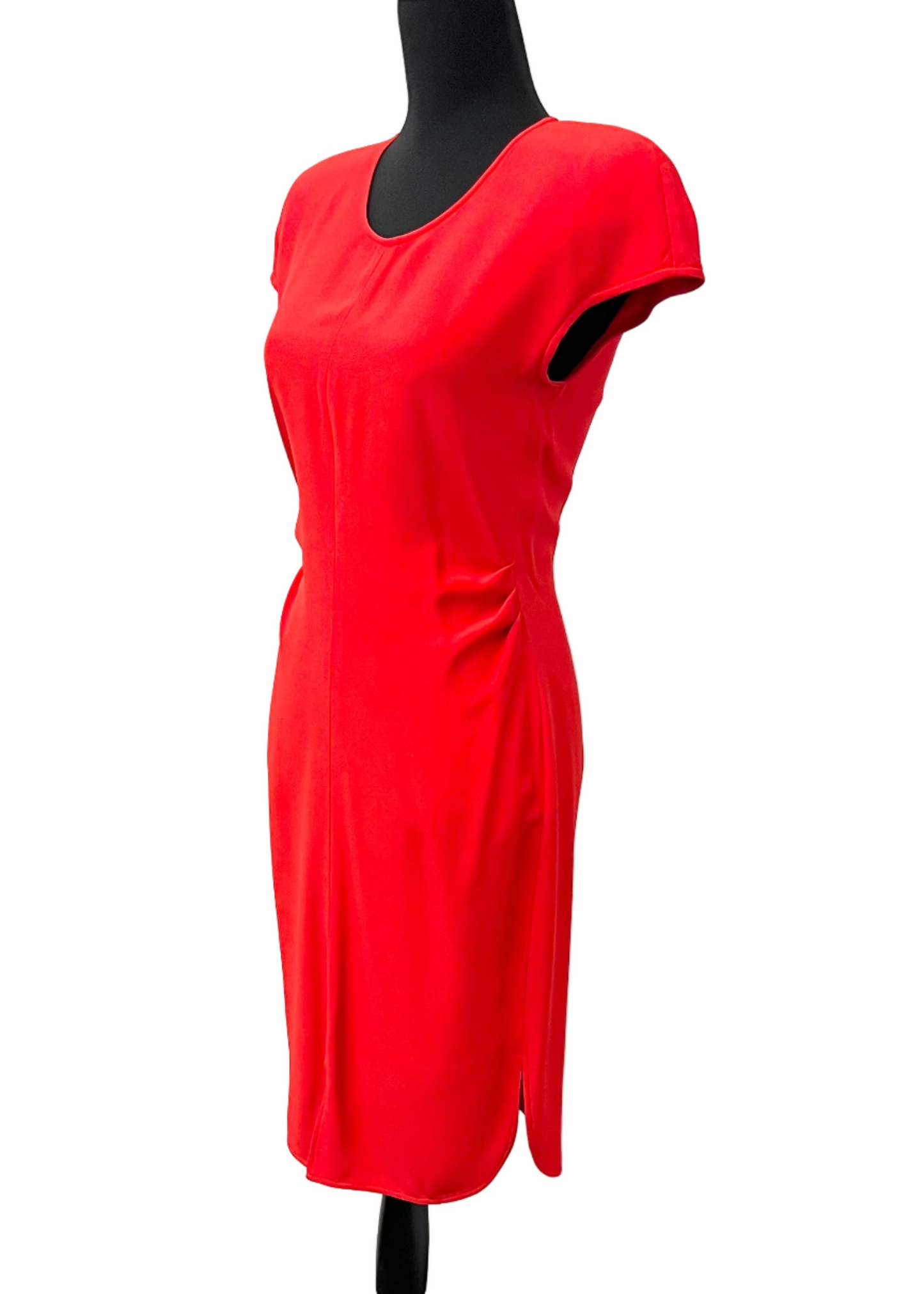 Armani Collezioni - Red Gathered Sides dress