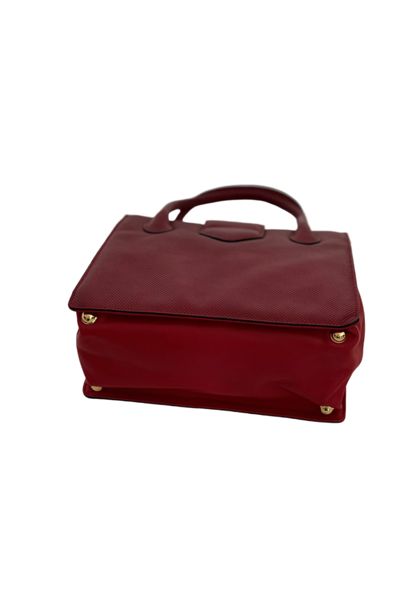 Bottega Veneta - Red Karung Top Handle Bag