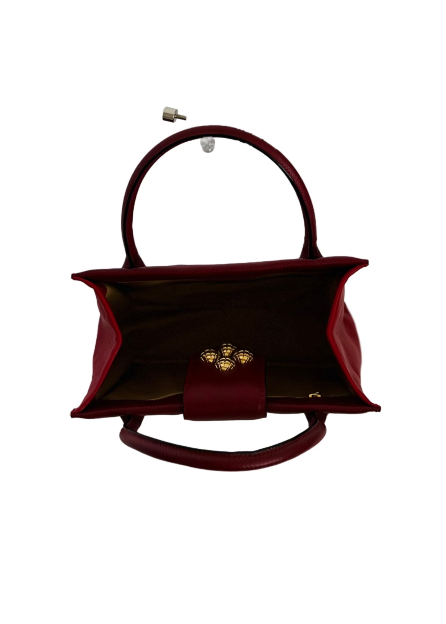 Bottega Veneta - Red Karung Top Handle Bag