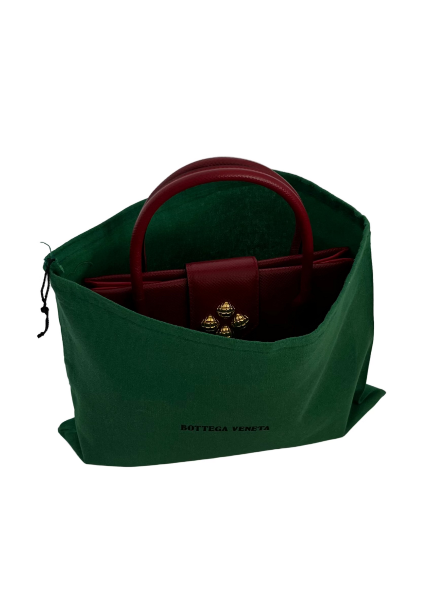 Bottega Veneta - Red Karung Top Handle Bag