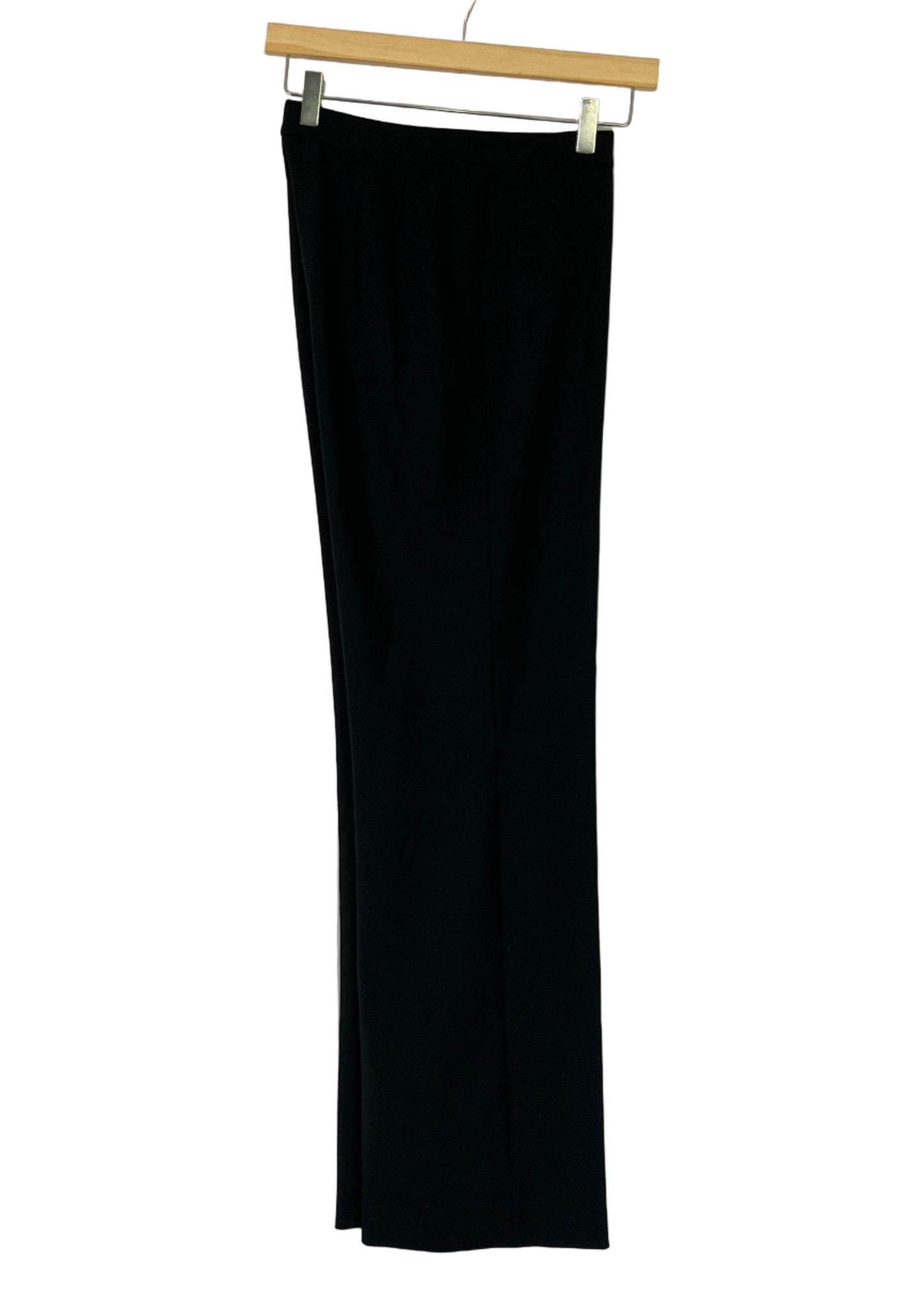 Black Wool Pants Side view on white background