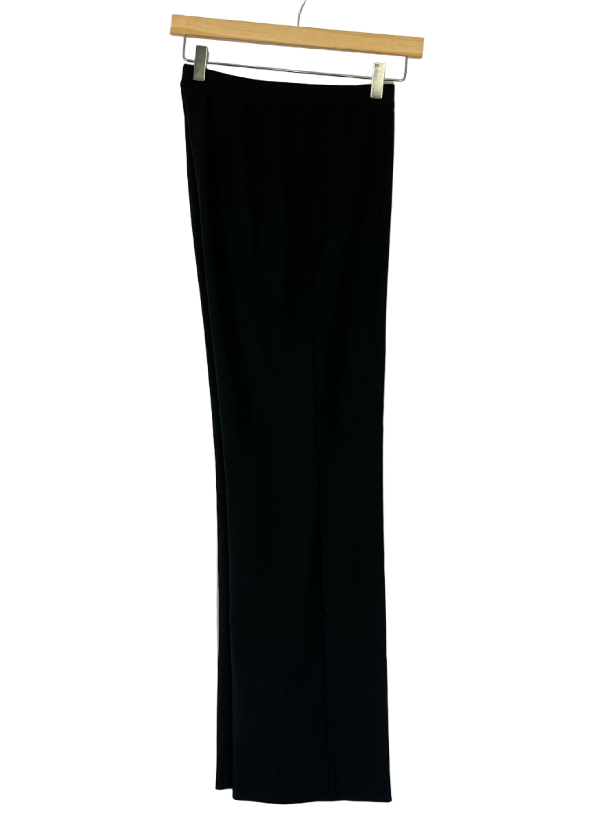Black Wool Pants Side view on white background