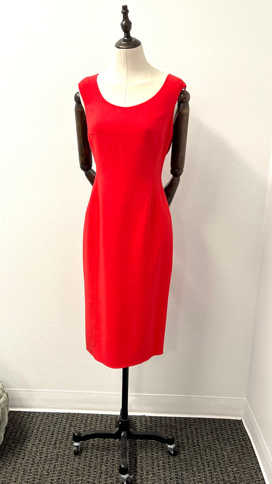 Michael Kors - Red Scoop Neck Tank Dress