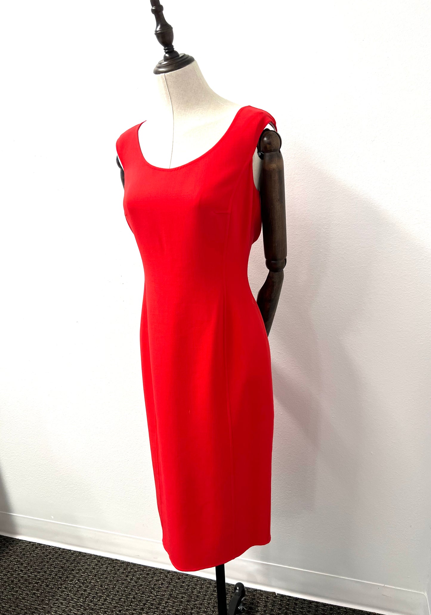 Michael Kors - Red Scoop Neck Tank Dress