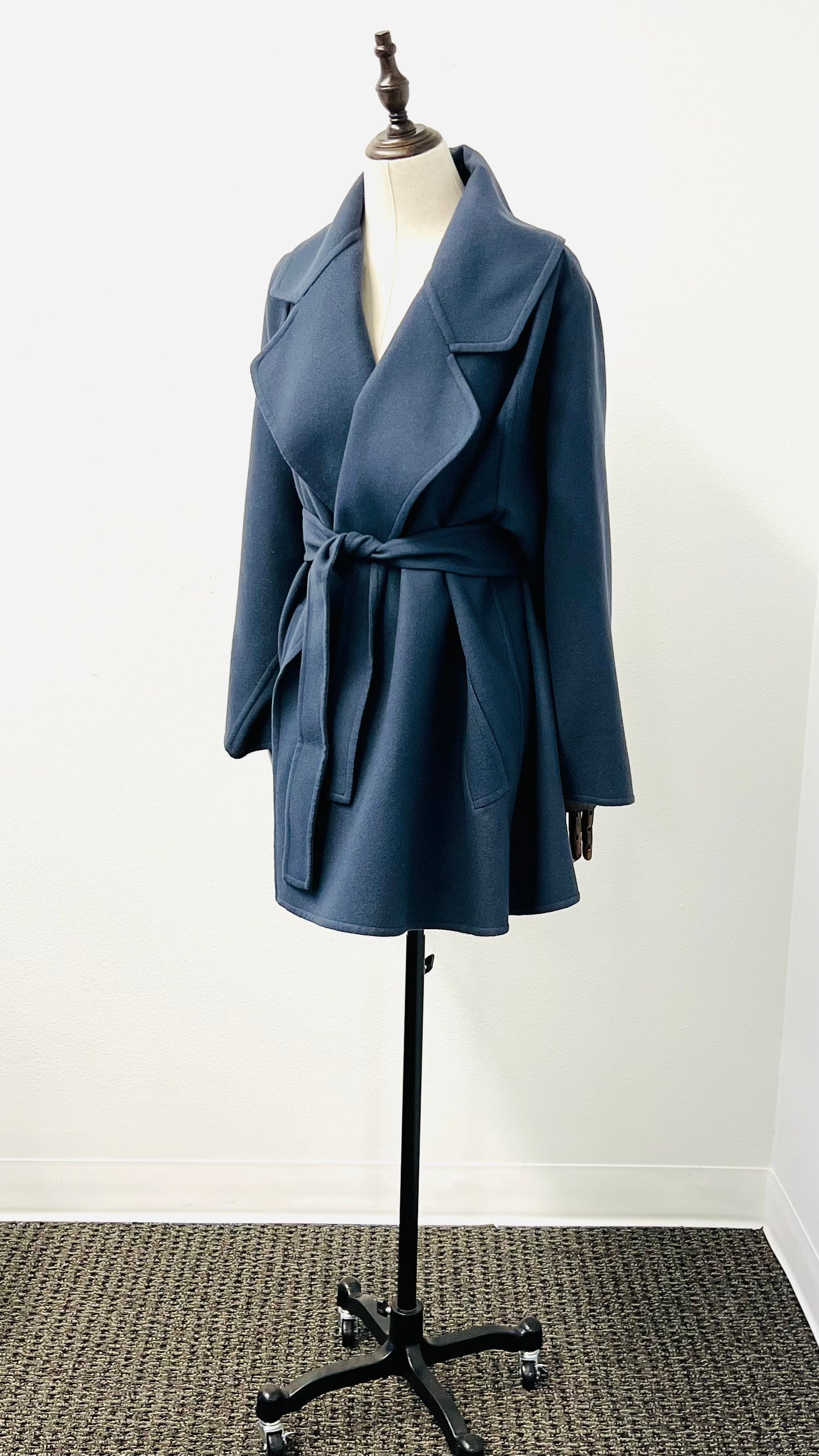 Salvatore Ferragamo - Shawl Collar Belted Wool Car Coat