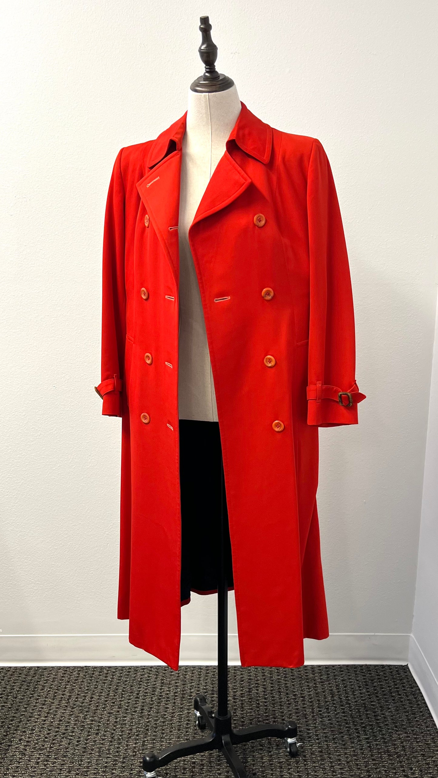 Burberrys - Red Wool Trench Coat