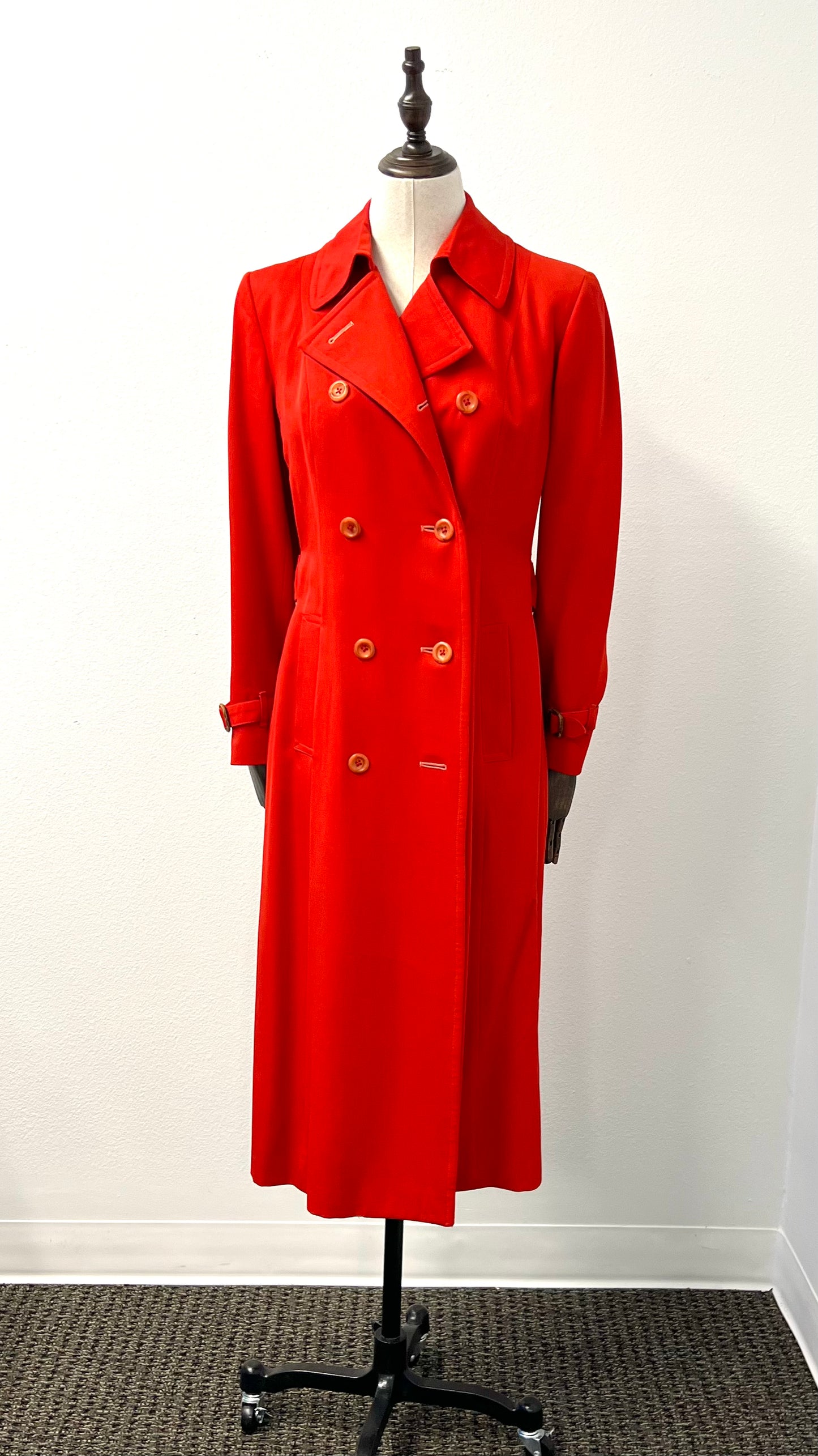 Burberrys - Red Wool Trench Coat