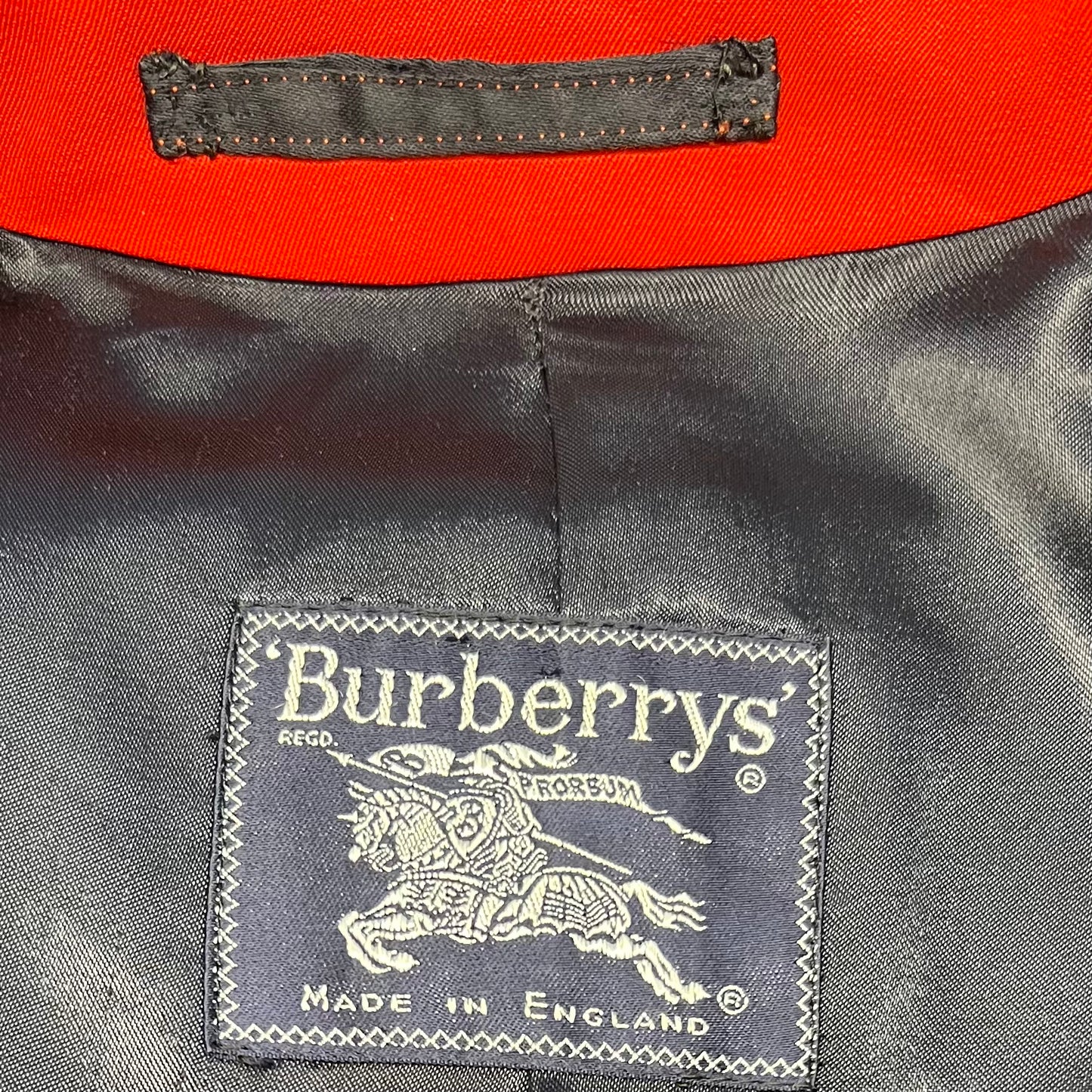 Burberrys - Red Wool Trench Coat