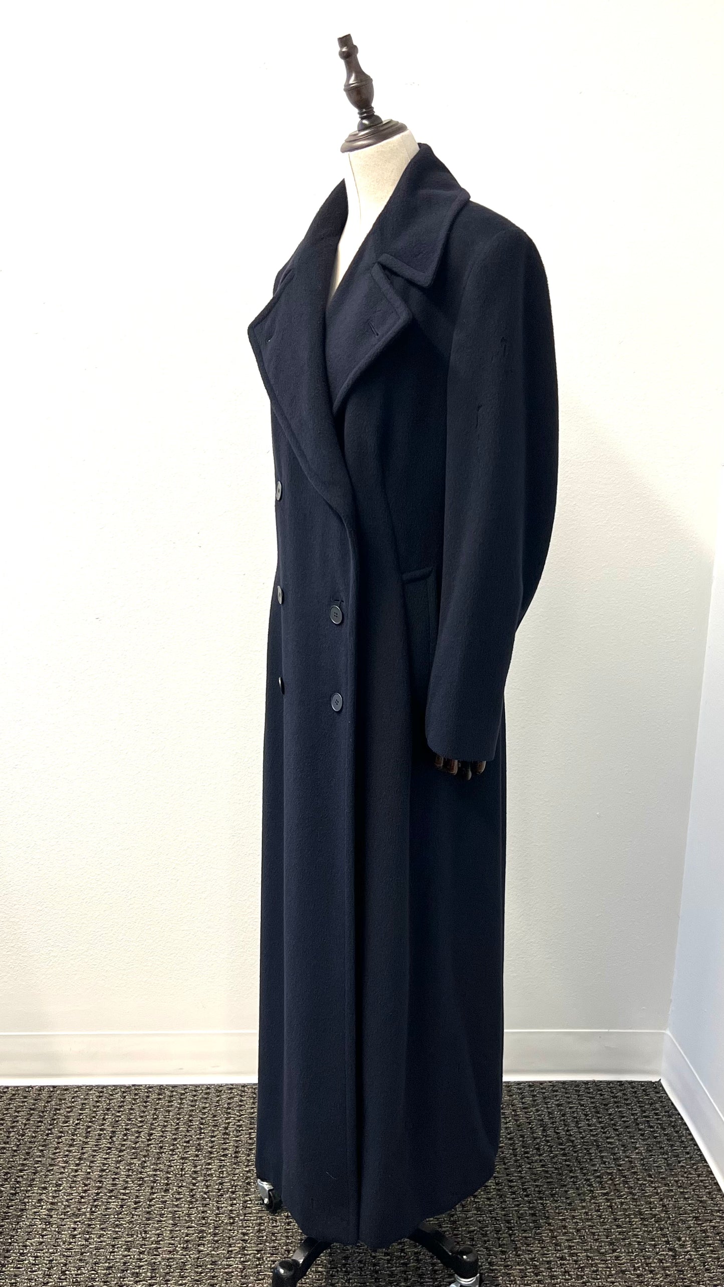 Calvin Klein Collection - Full Length Navy Peacoat