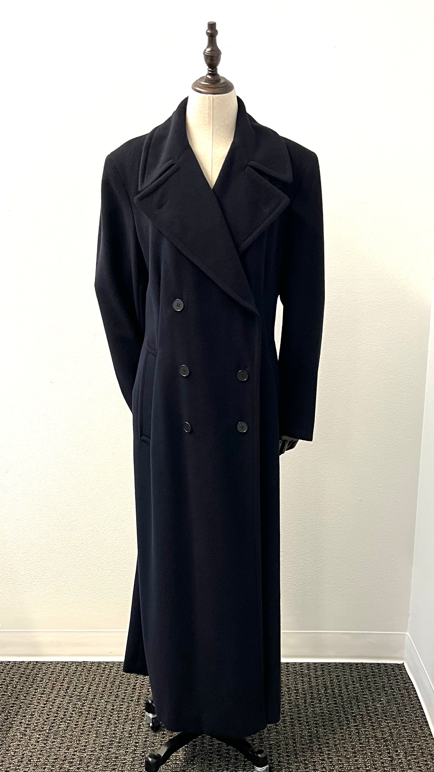 Calvin Klein Collection - Full Length Navy Peacoat