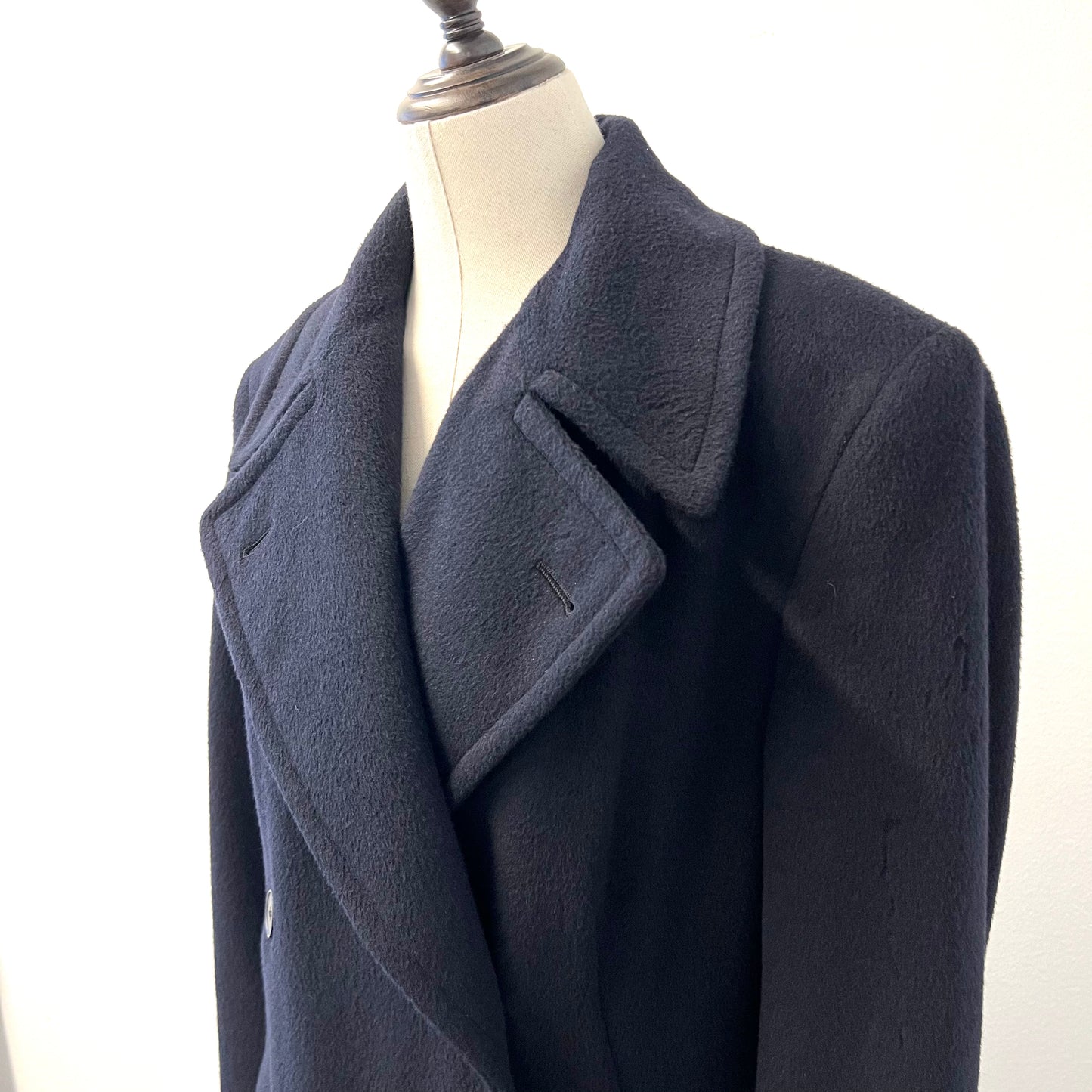 Calvin Klein Collection - Full Length Navy Peacoat