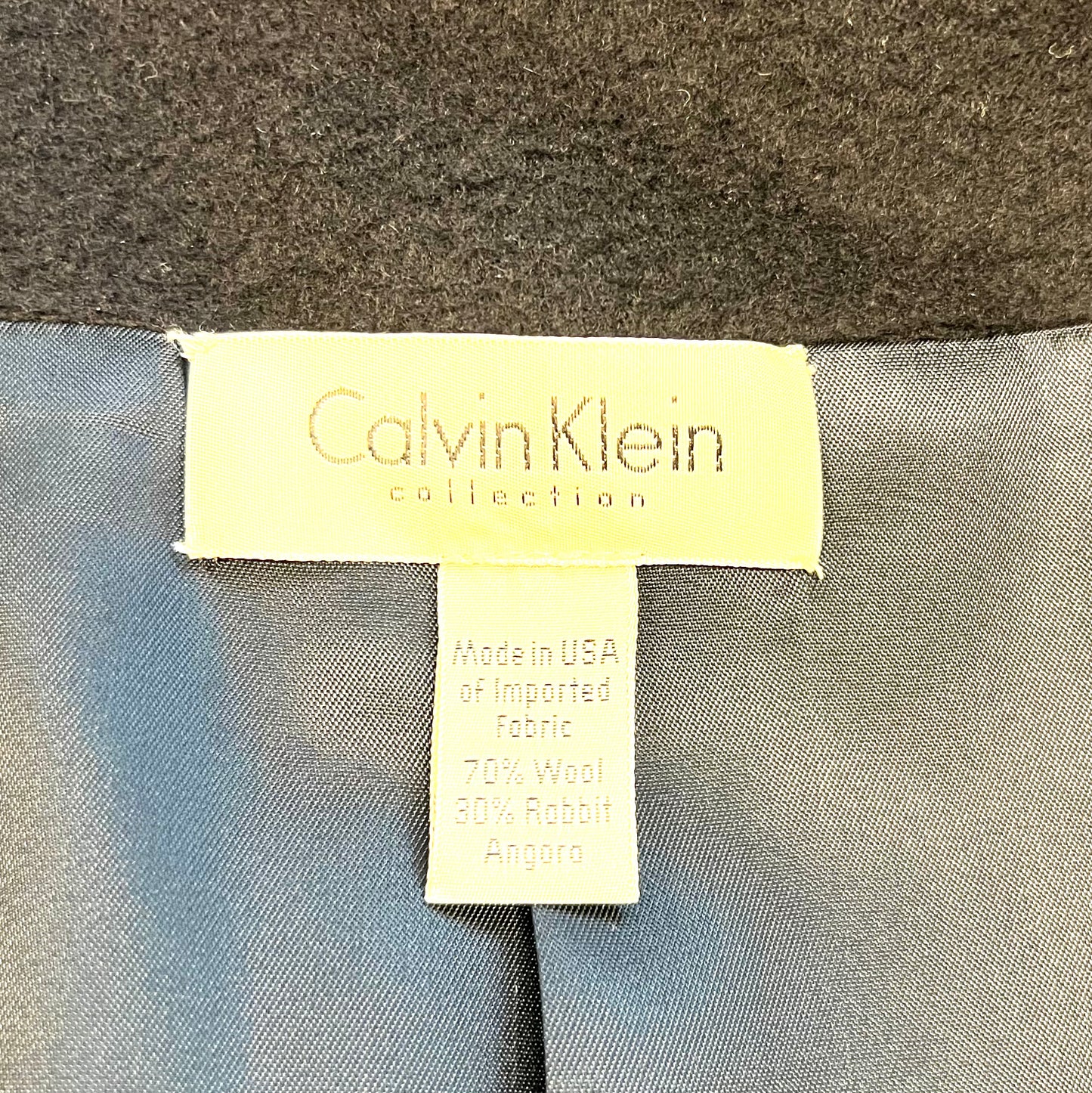 Calvin Klein Collection - Full Length Navy Peacoat