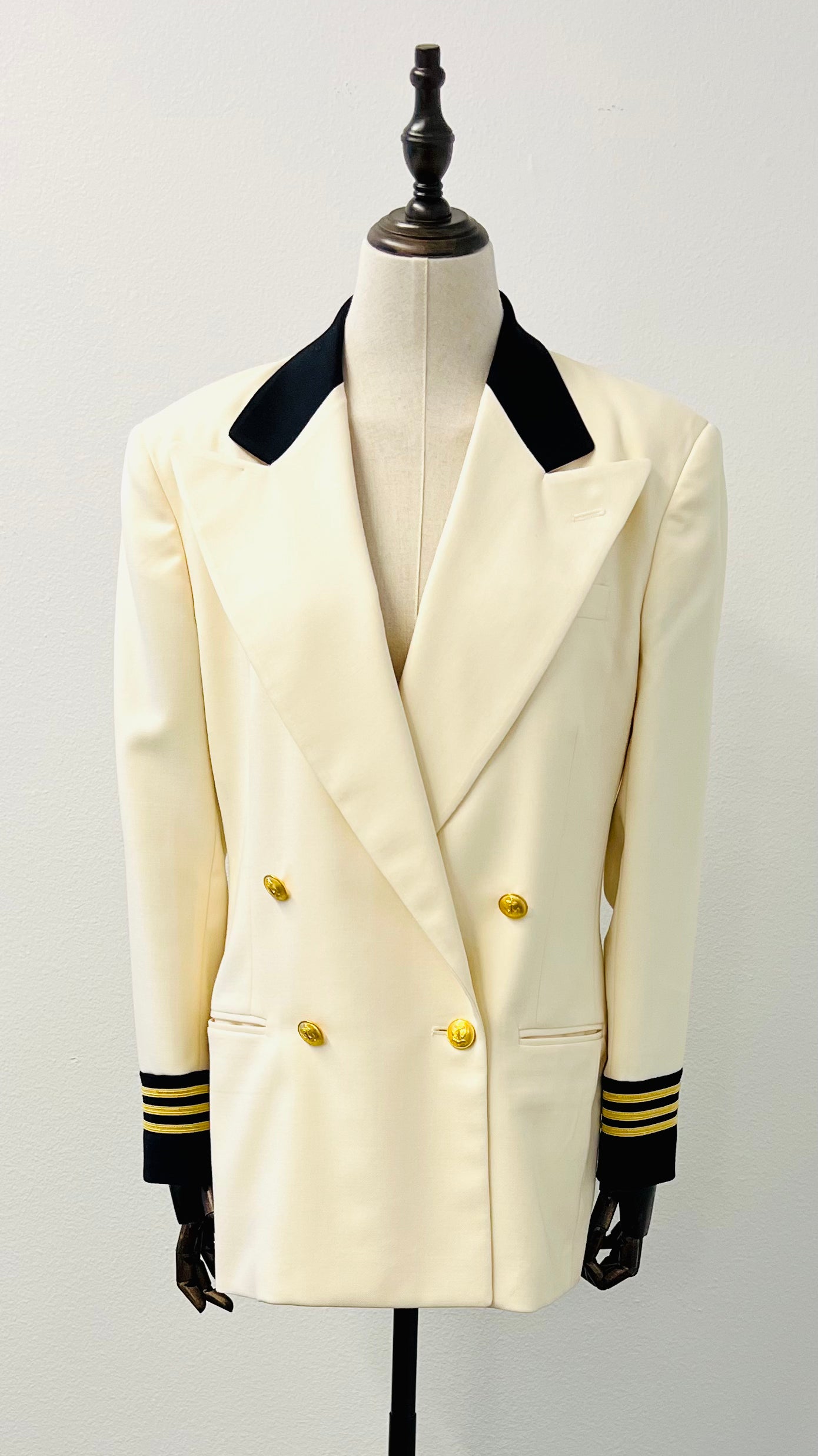 Ralph Lauren - Cream and Black Captain's Blazer