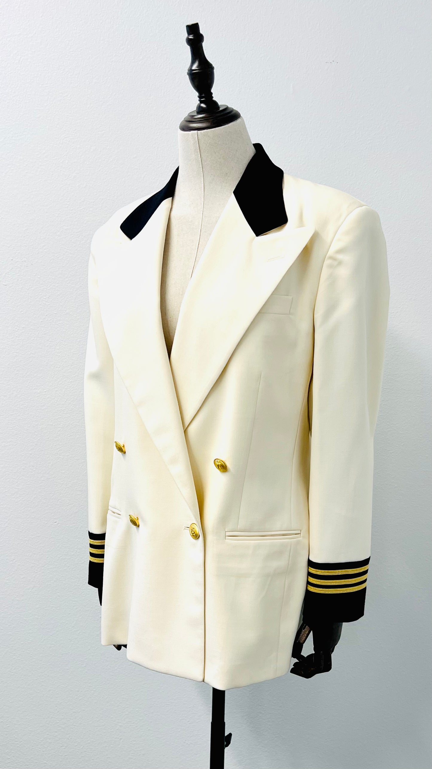 Ralph Lauren - Cream and Black Captain's Blazer