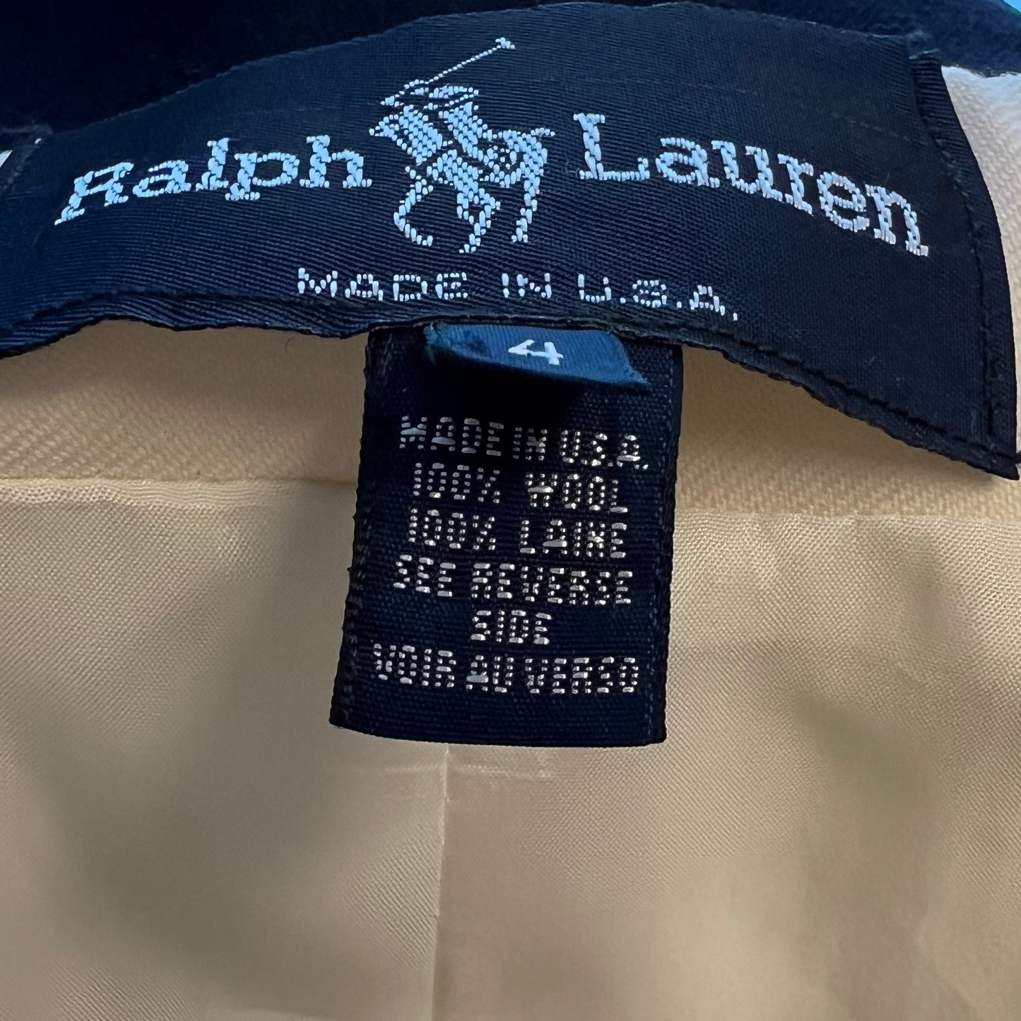 Ralph Lauren - Cream and Black Captain's Blazer