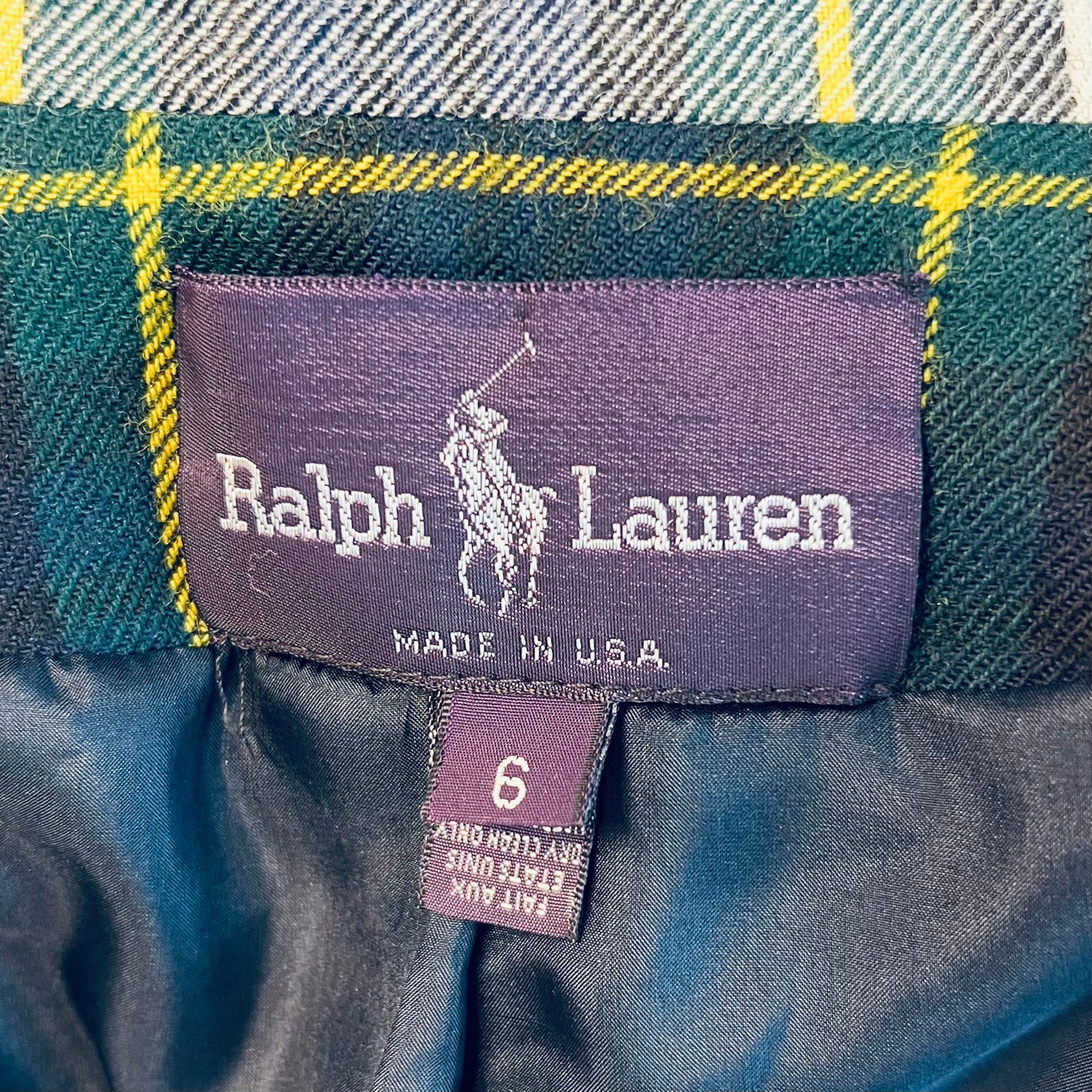 Ralph Lauren - Gordon Dress Modern Tartan Captain's Blazer