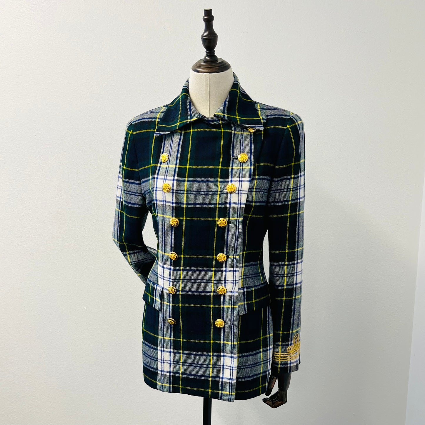 Ralph Lauren - Gordon Dress Modern Tartan Captain's Blazer