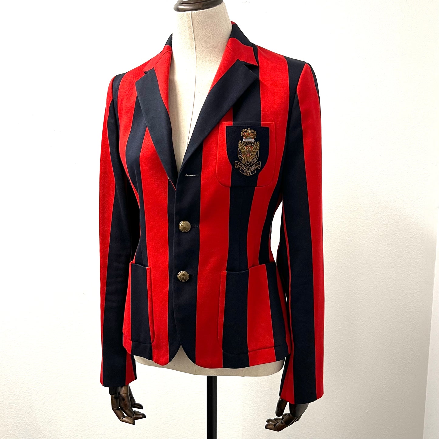 Ralph Lauren - Red and Navy Striped Blazer