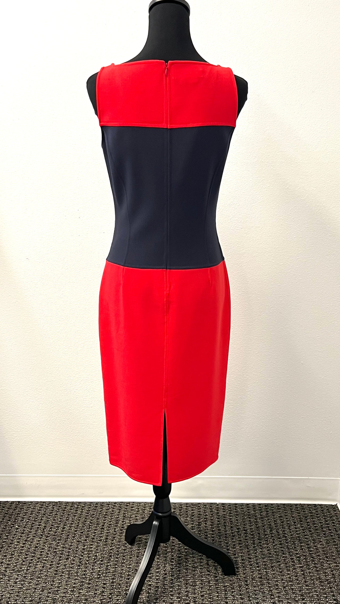 Michael Kors - Red and Navy Color Block Dress