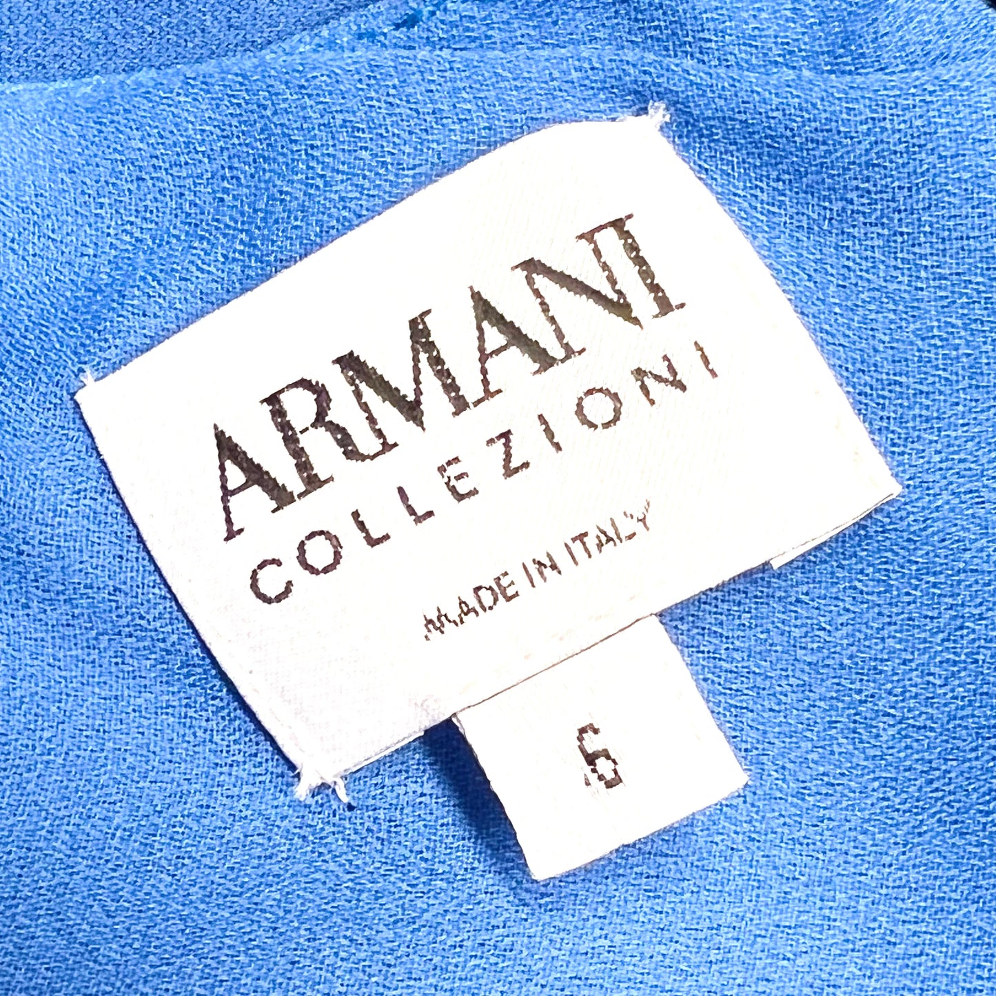 Armani Collezioni - Blue wrap strap dress