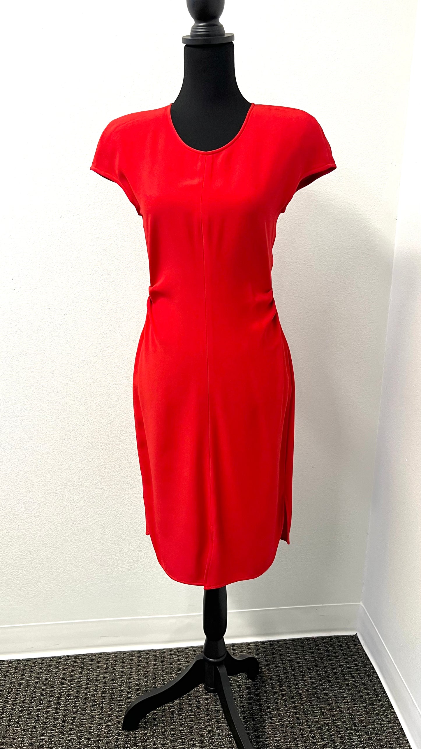 Armani Collezioni - Red Gathered Sides dress