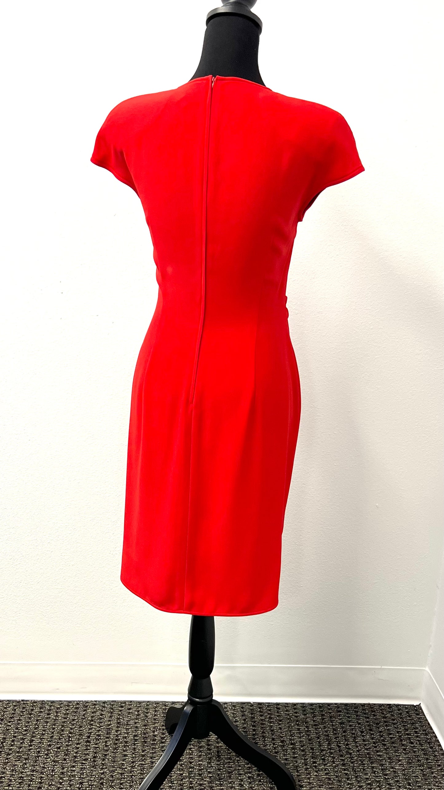 Armani Collezioni - Red Gathered Sides dress