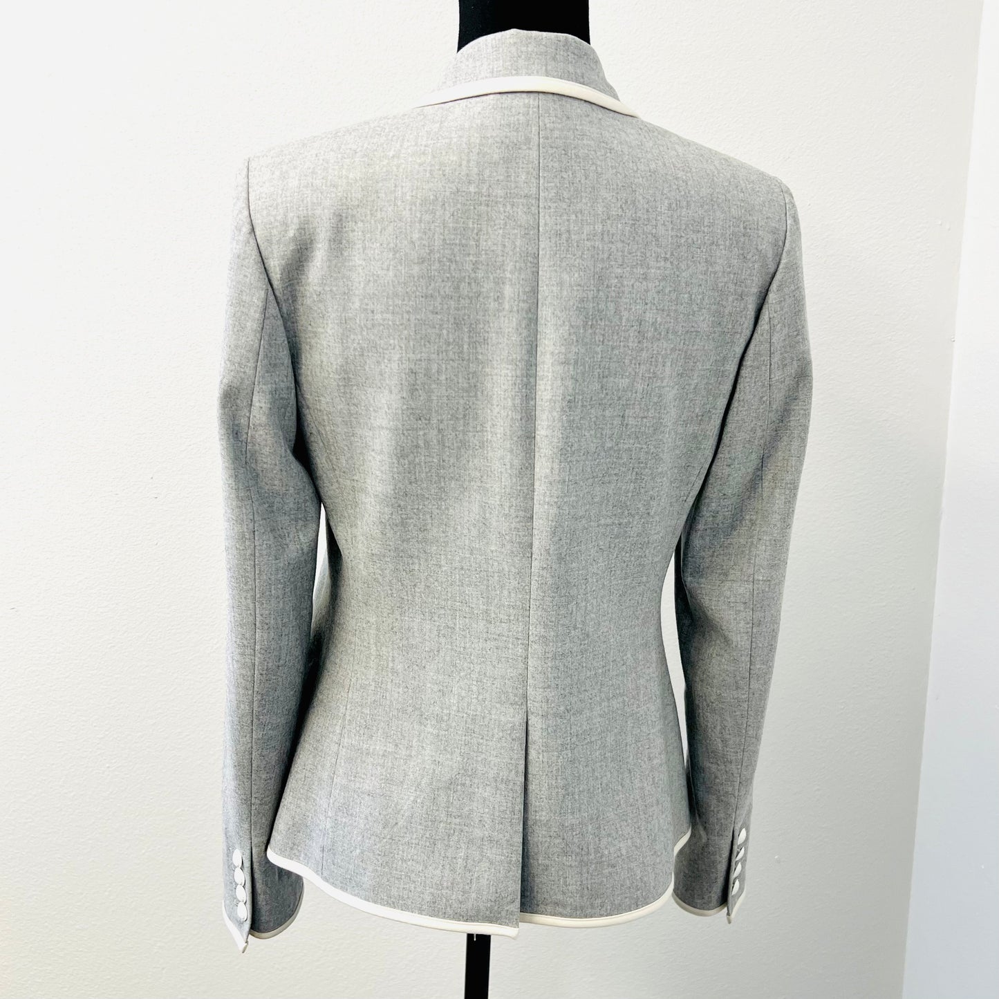 Theory - Grey Wool Piped Blazer