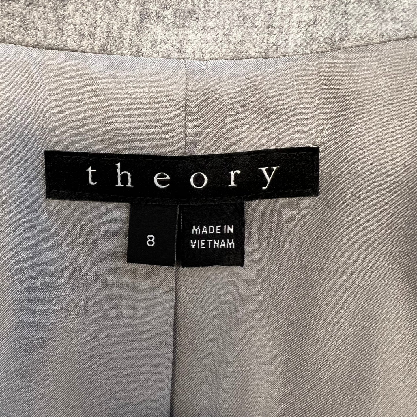 Theory - Grey Wool Piped Blazer