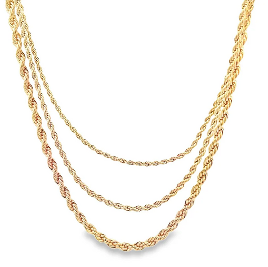 The Triple Everything Rope Necklace